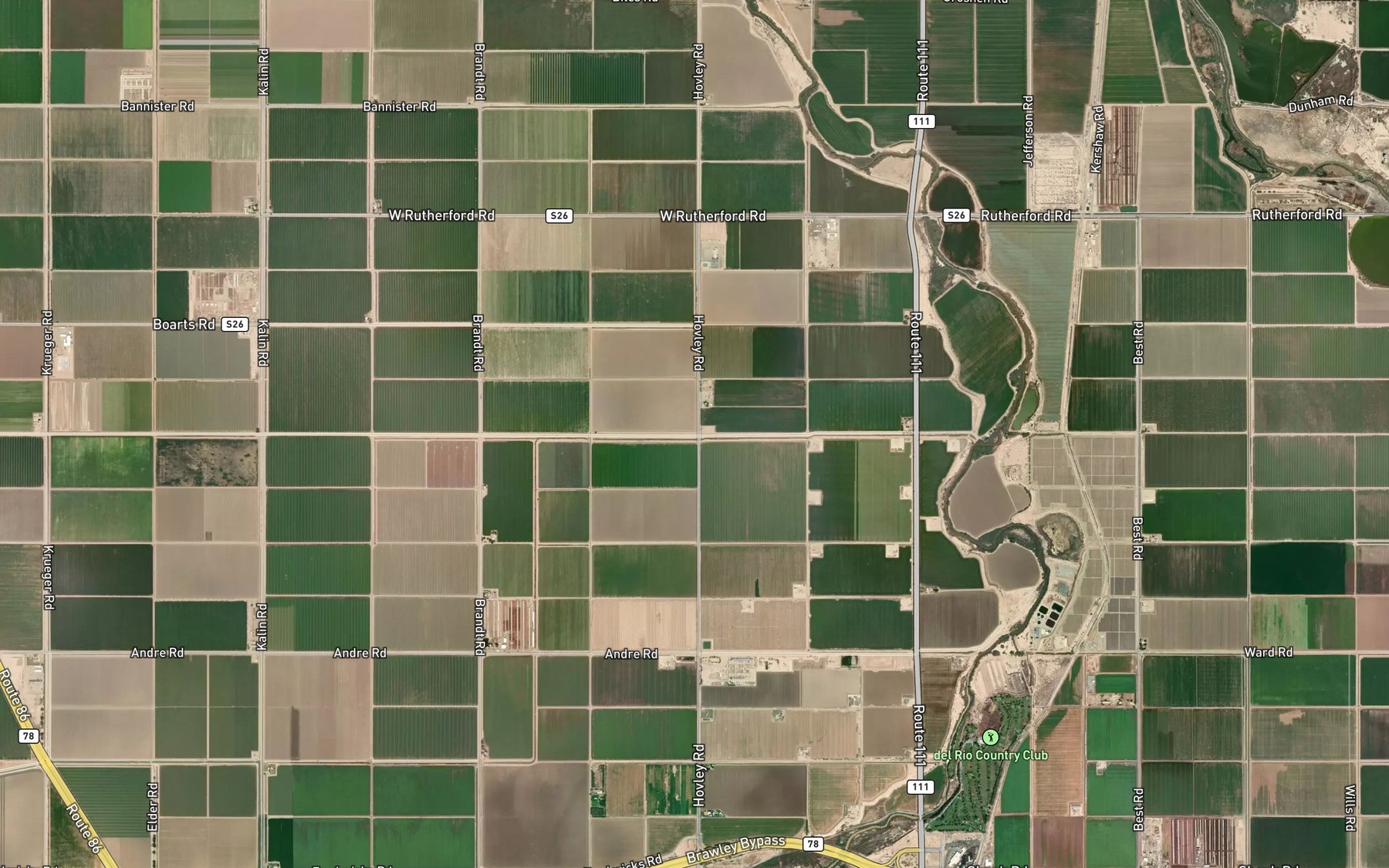 Satellite map of the Spruce Lateral Five