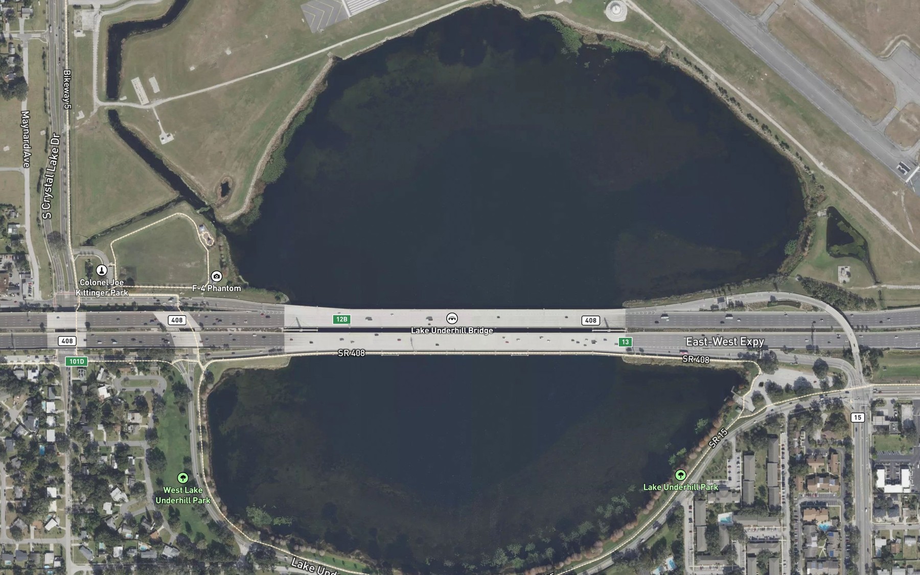 Satellite map of the Lake Underhill
