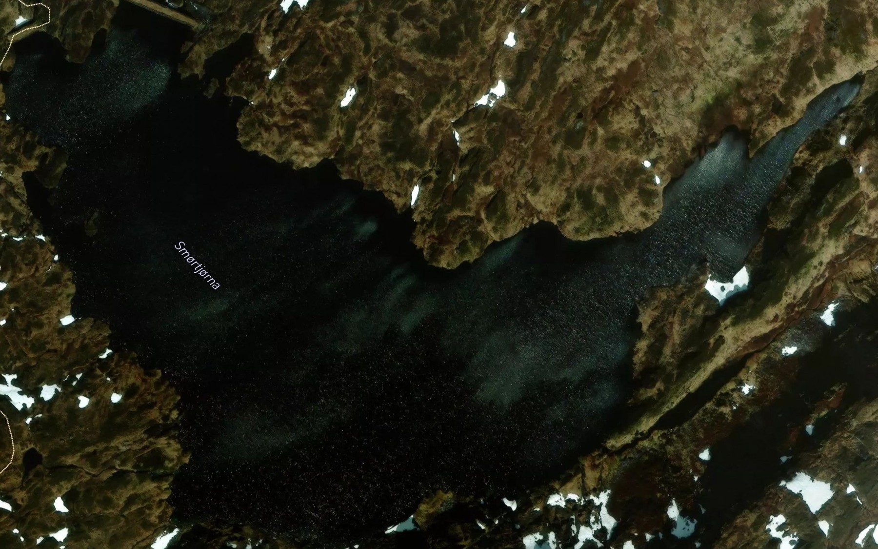 Satellite map of the Smortjorni