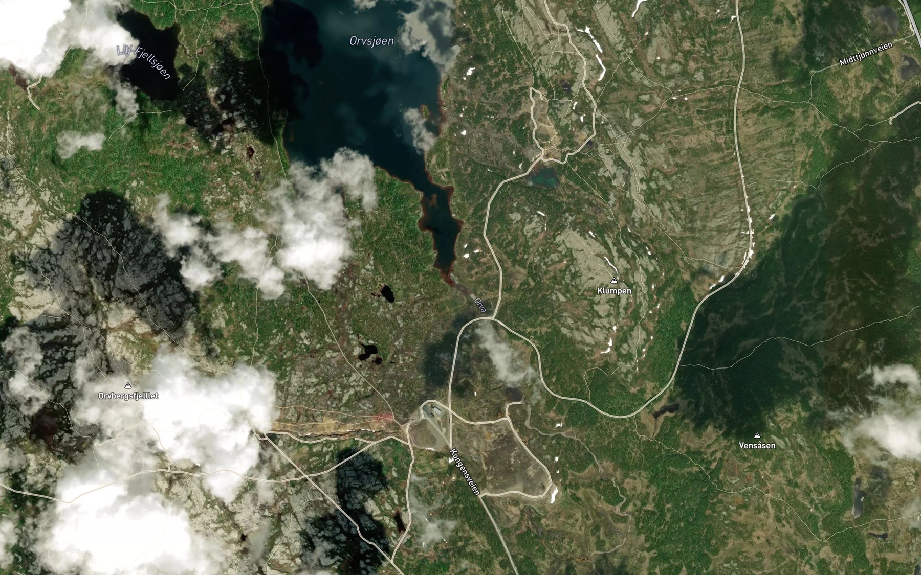Satellite map of the Haen
