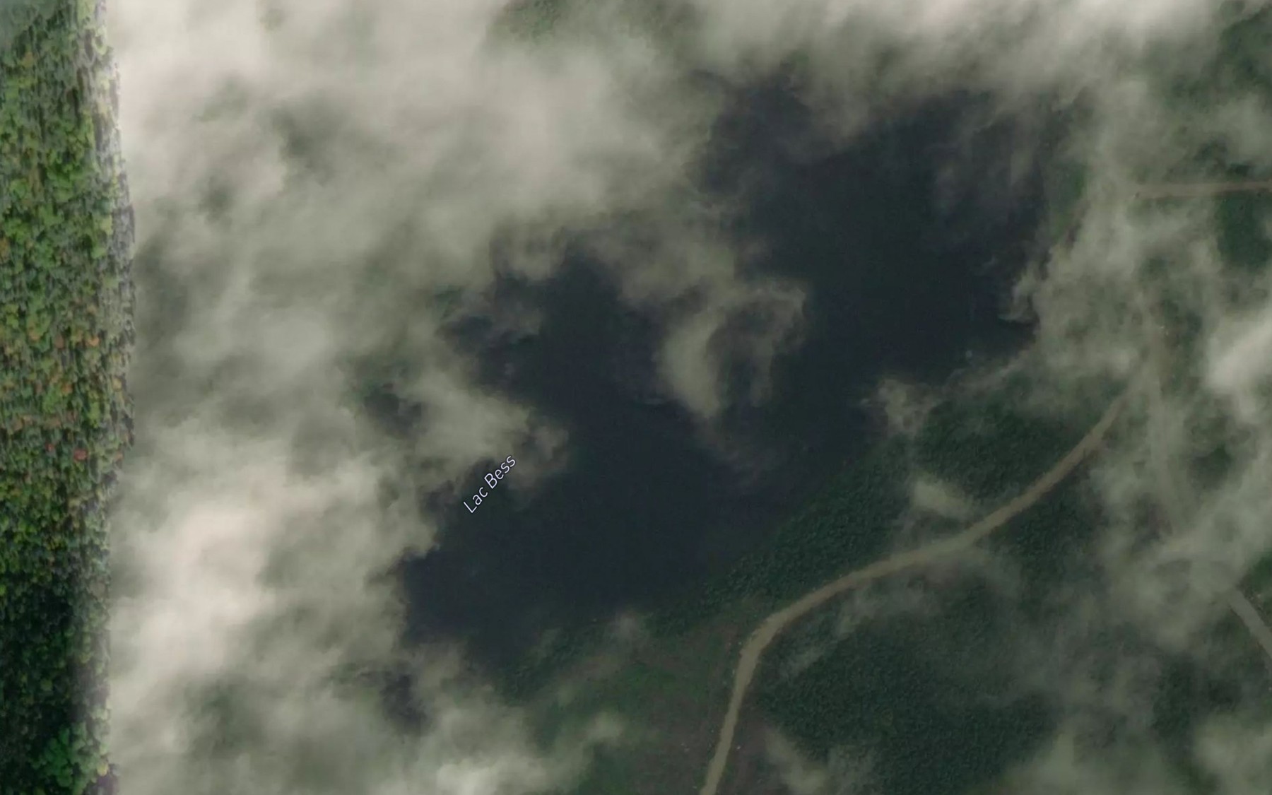 Satellite map of the Lac Bess