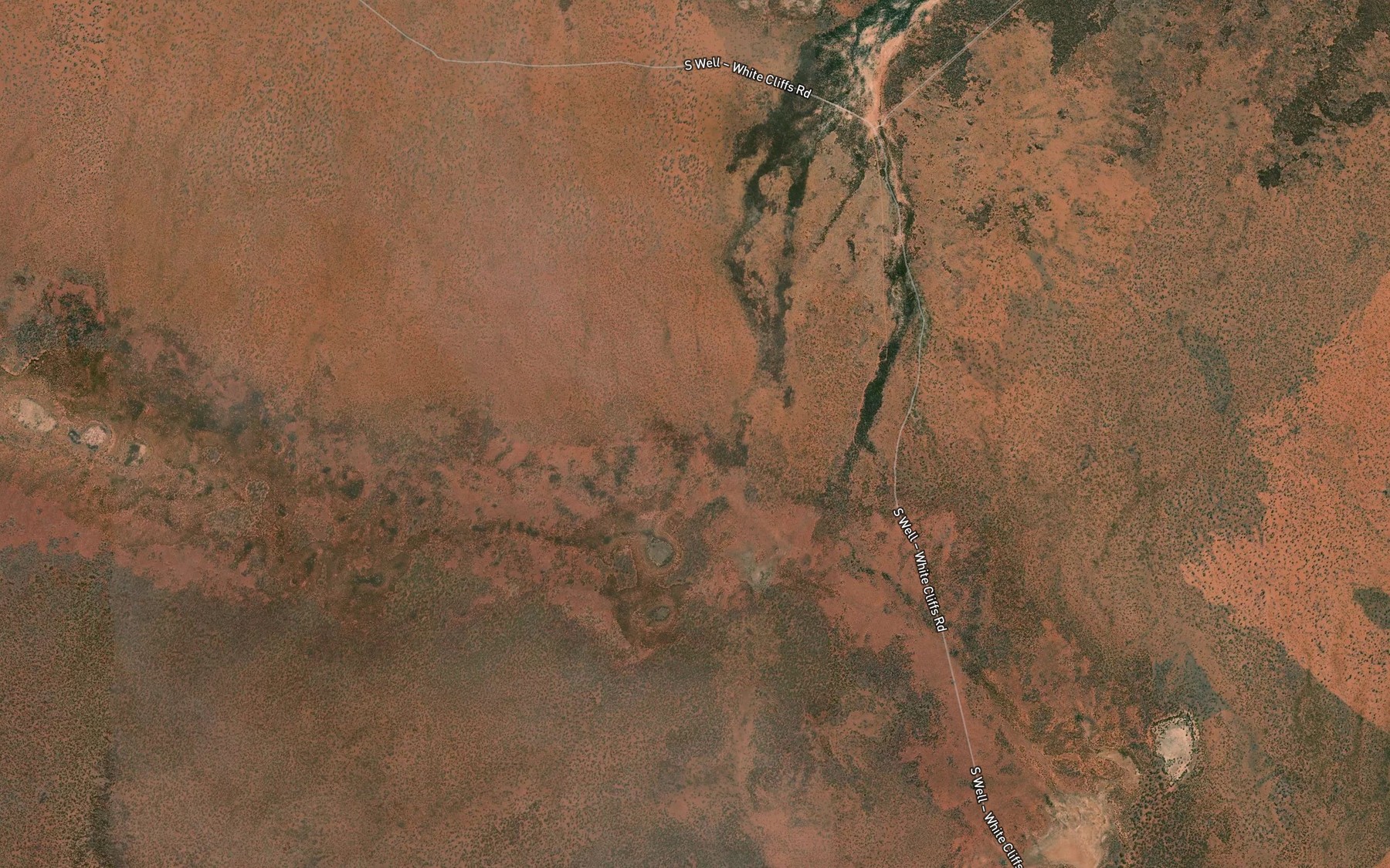 Satellite map of the Bailey Creek