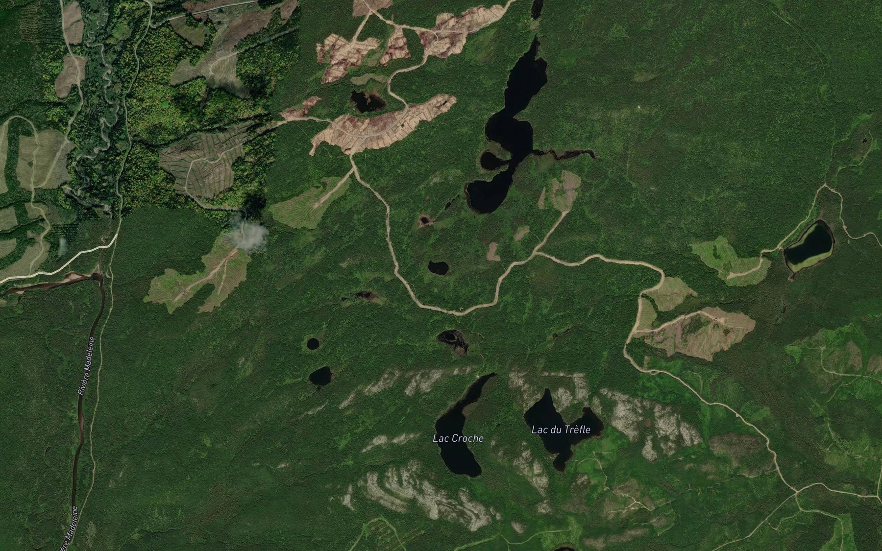 Satellite map of the Lac Victor