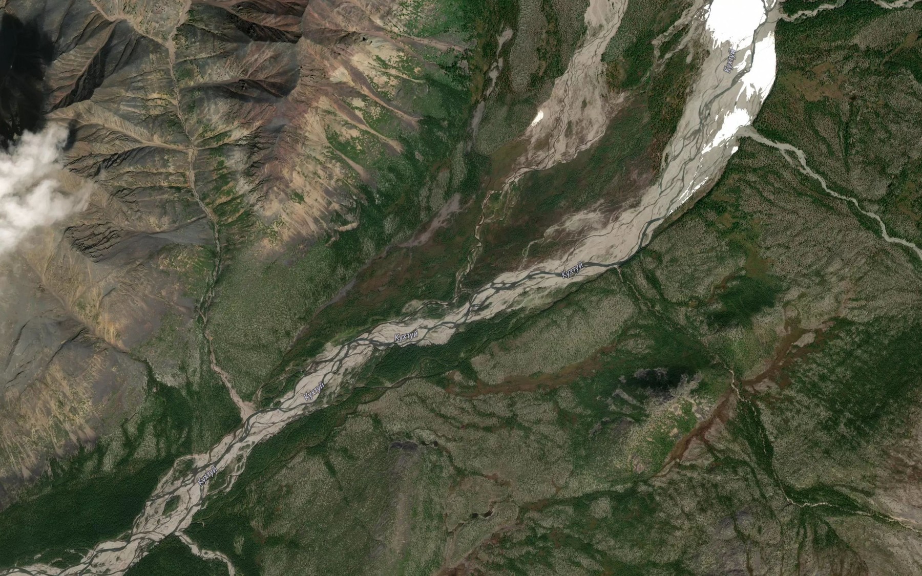 Satellite map of the Svetlyy