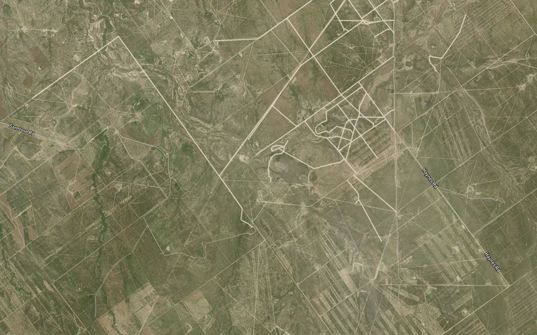 Satellite map of the Jones and Flores Lake