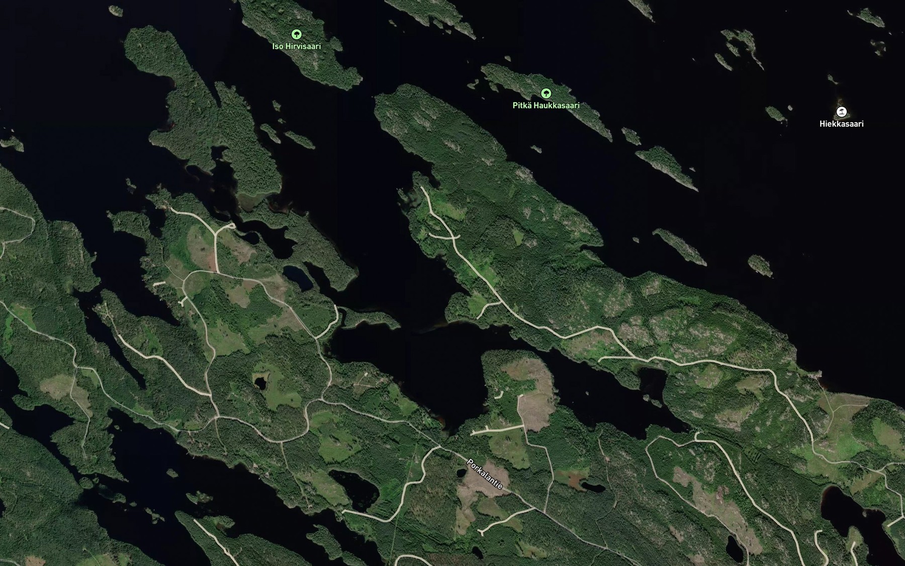 Satellite map of the Santerinlahti