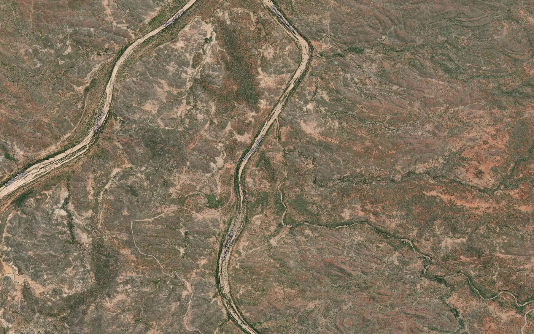 Satellite map of the Townley Creek