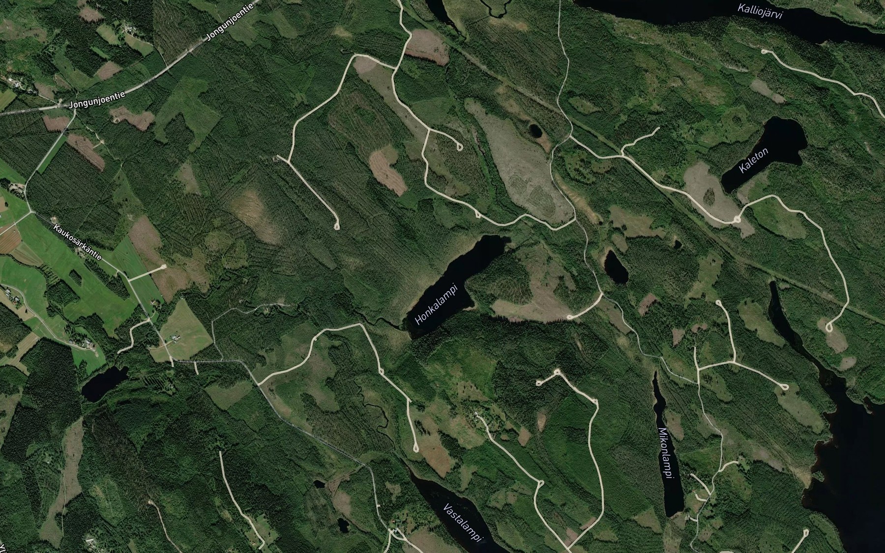 Satellite map of the Harkopuro