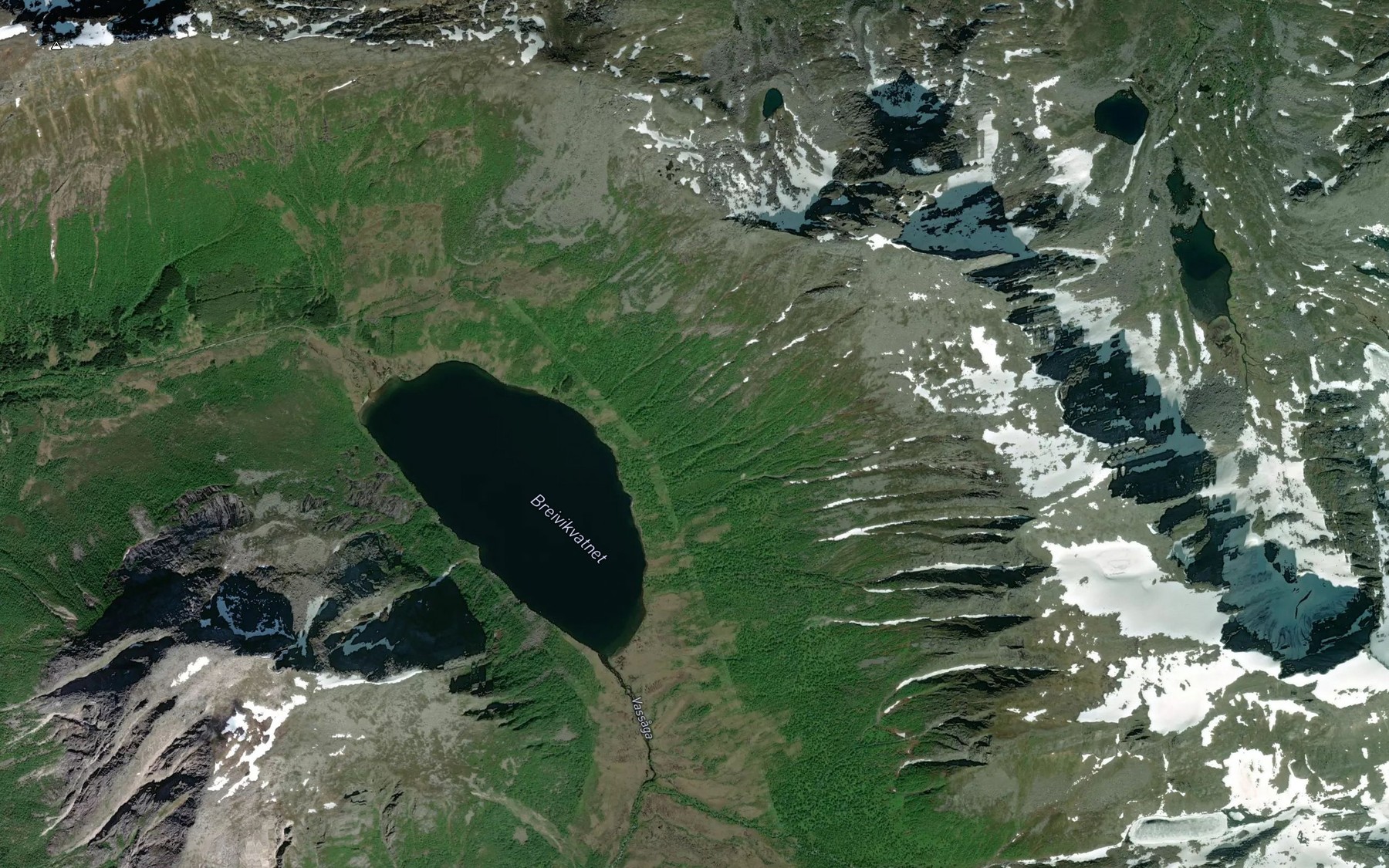 Satellite map of the Breirana