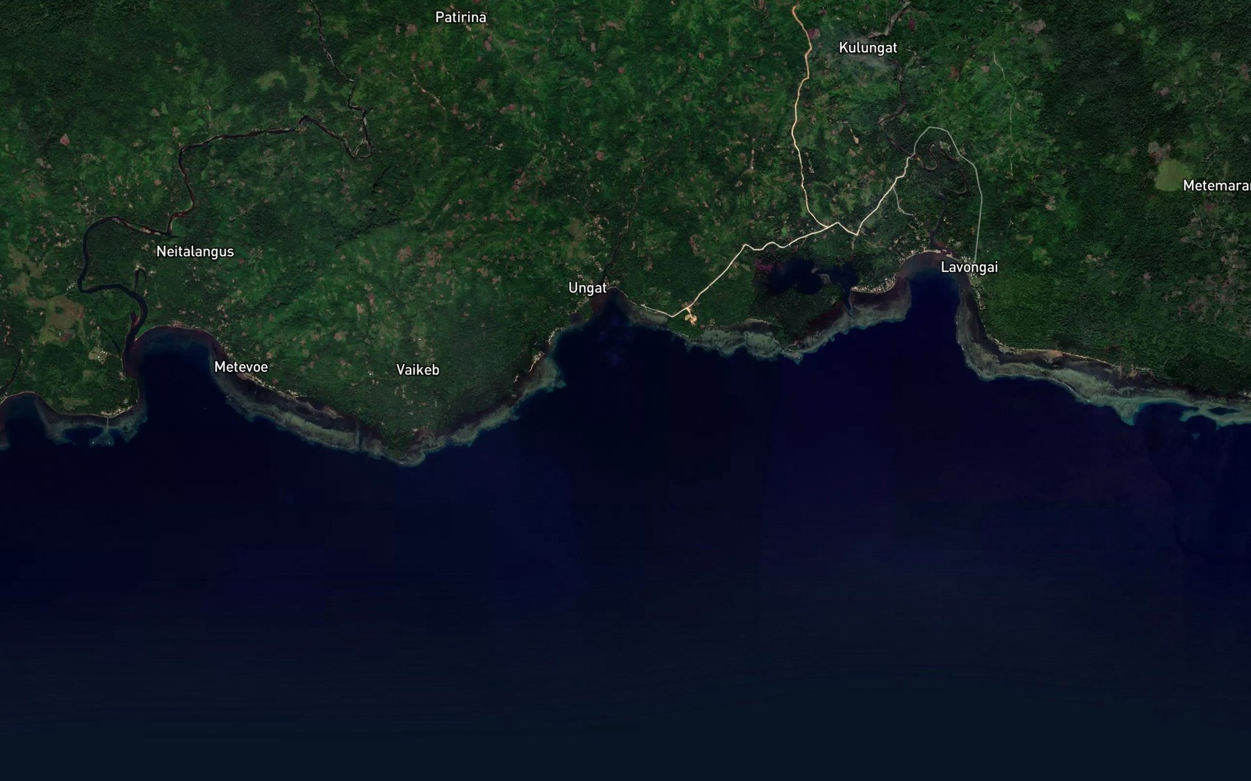 Satellite map of the Ugutbucht Bay