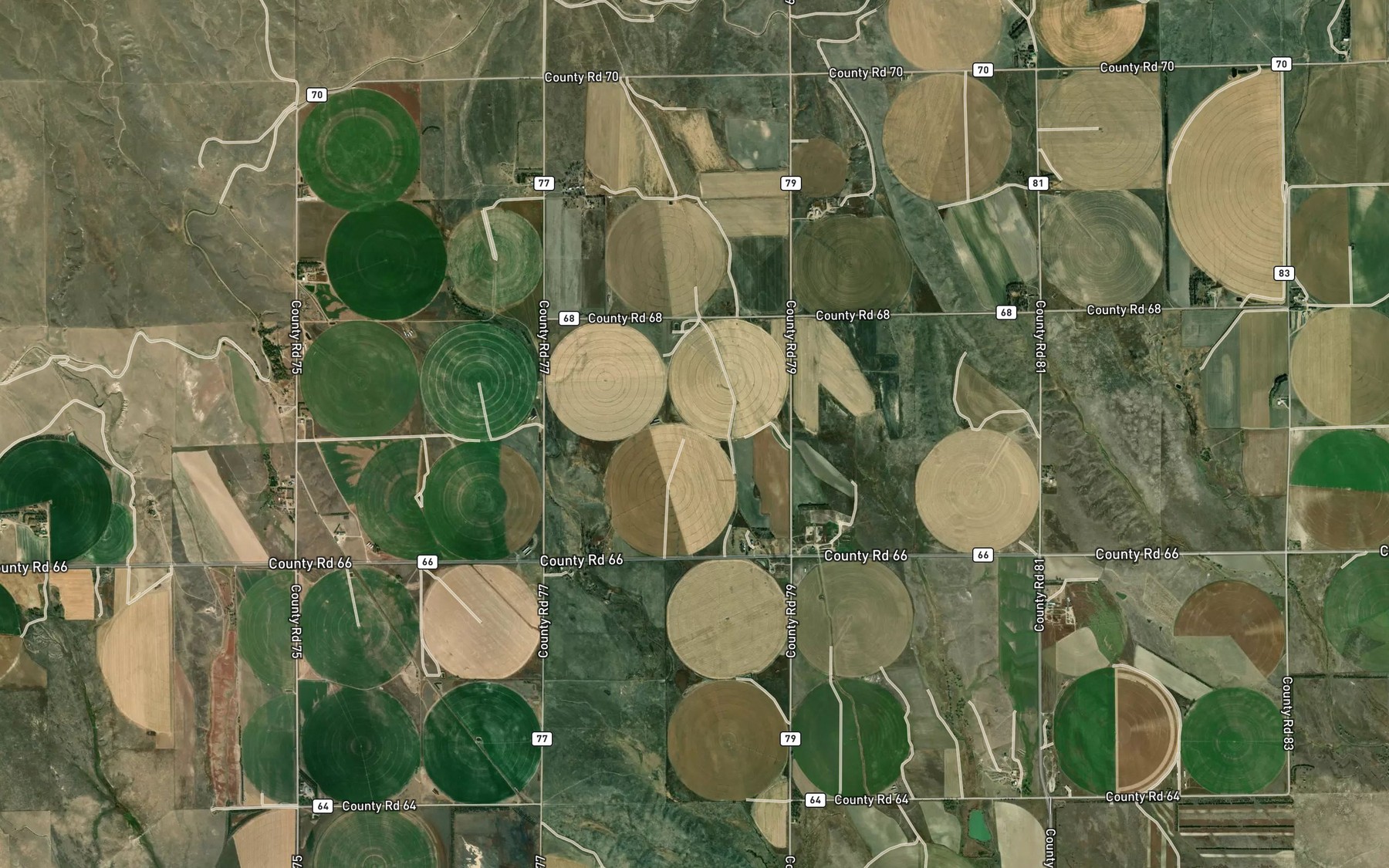 Satellite map of the North Sterling Lateral Number 46