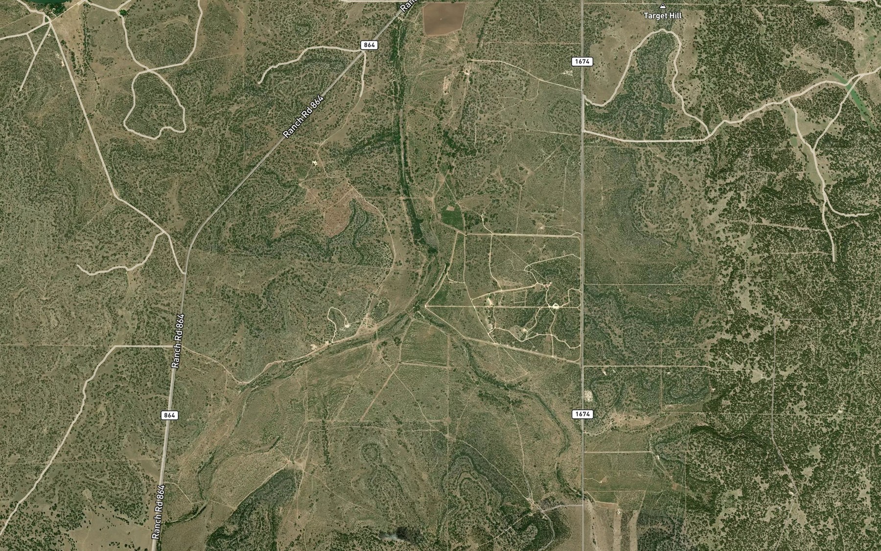 Satellite map of the Fourmile Waterhole