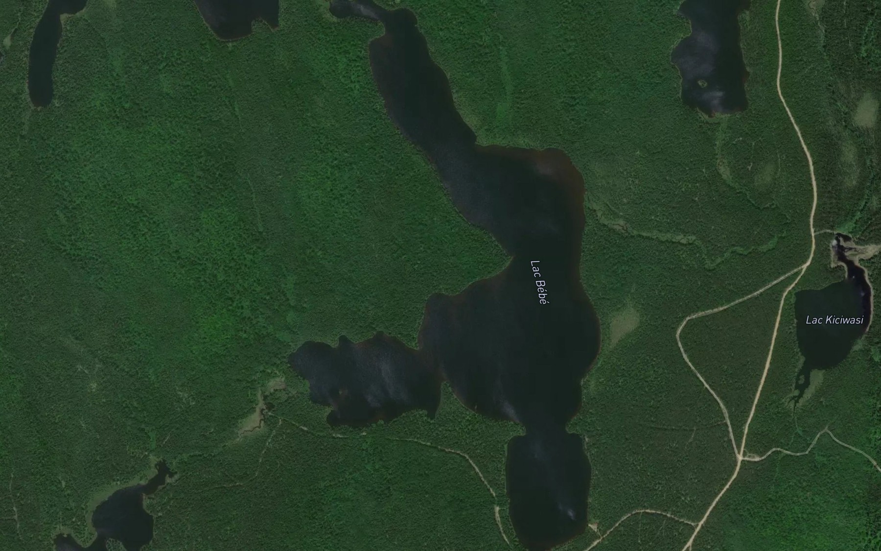 Satellite map of the Lac Bebe