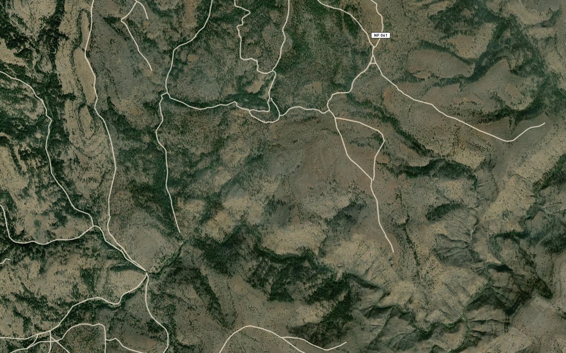 Satellite map of the Tonto Spring