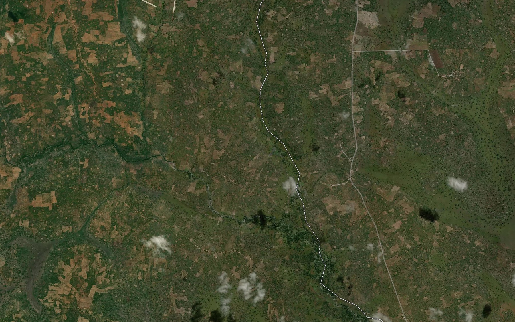 Satellite map of the Kasongwa