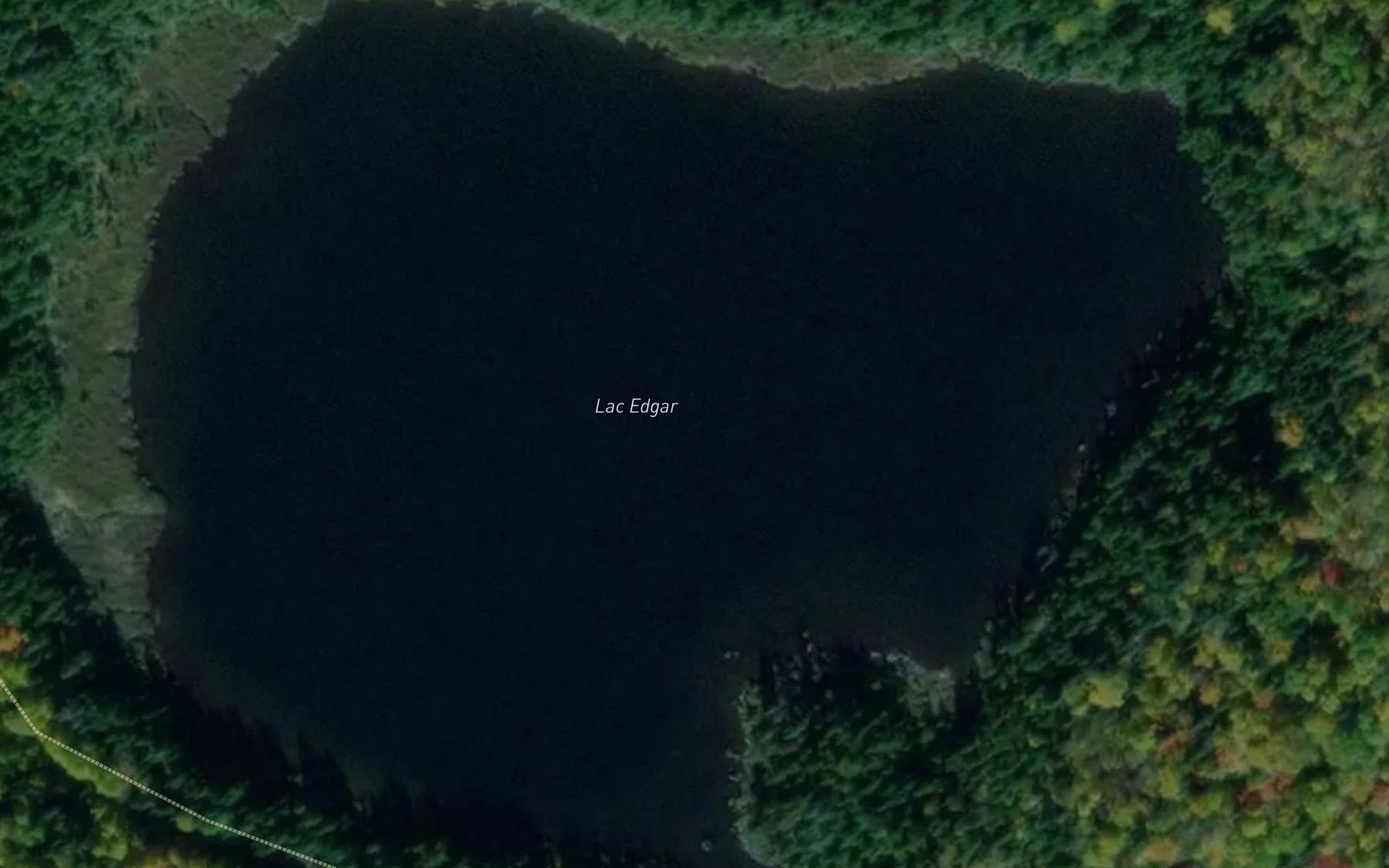Satellite map of the Lac Edgar