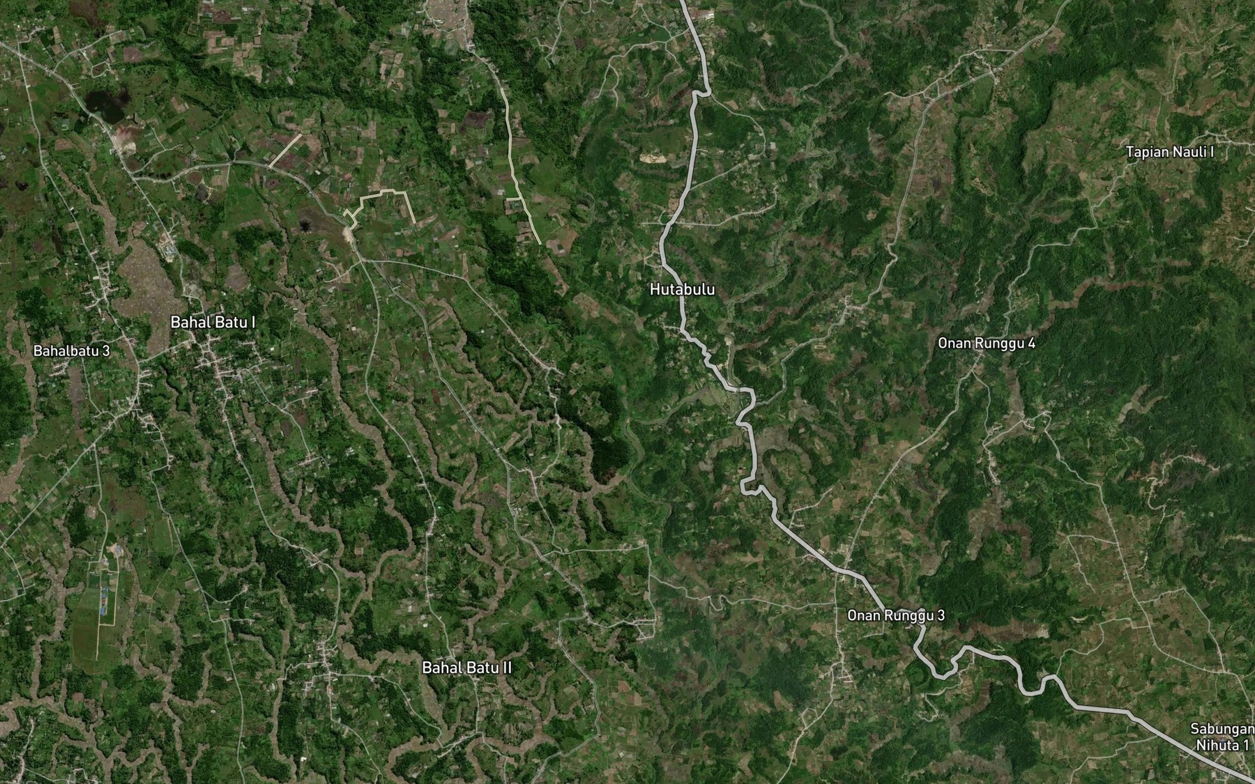 Satellite map of the Aek Simoimok