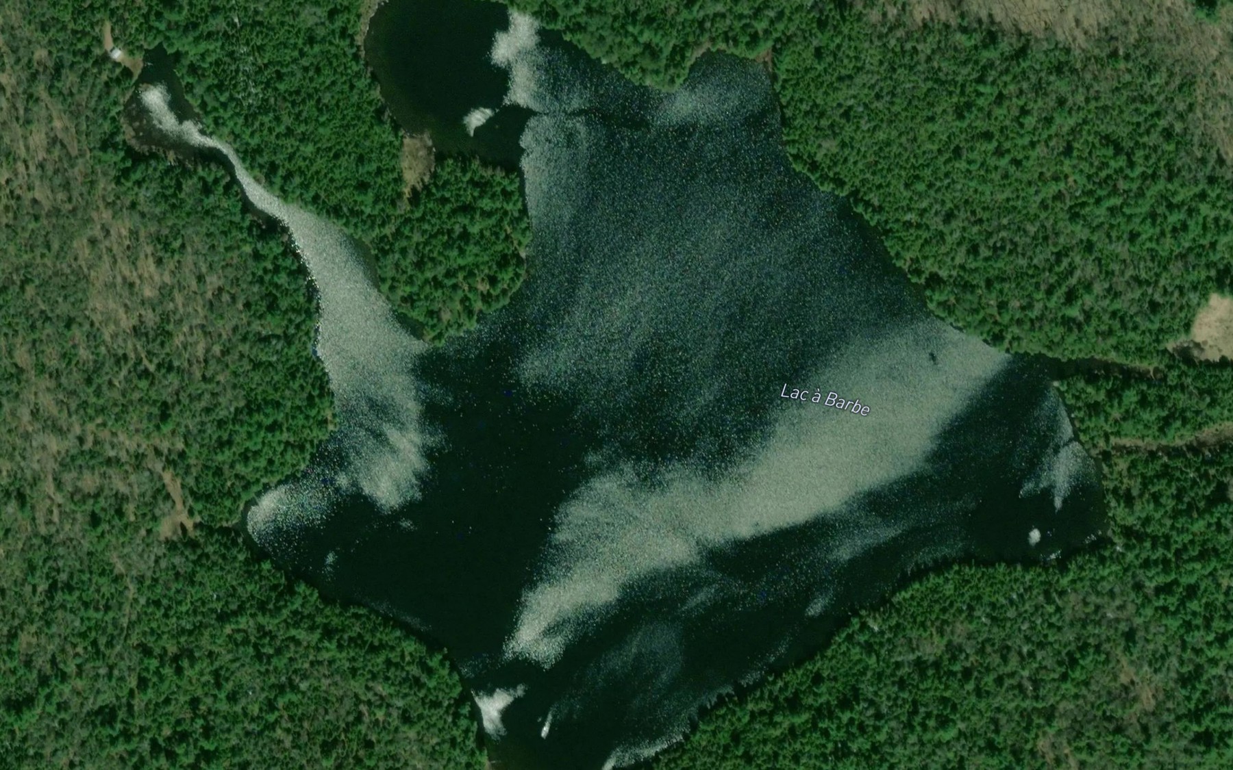 Satellite map of the Lac a Barbe