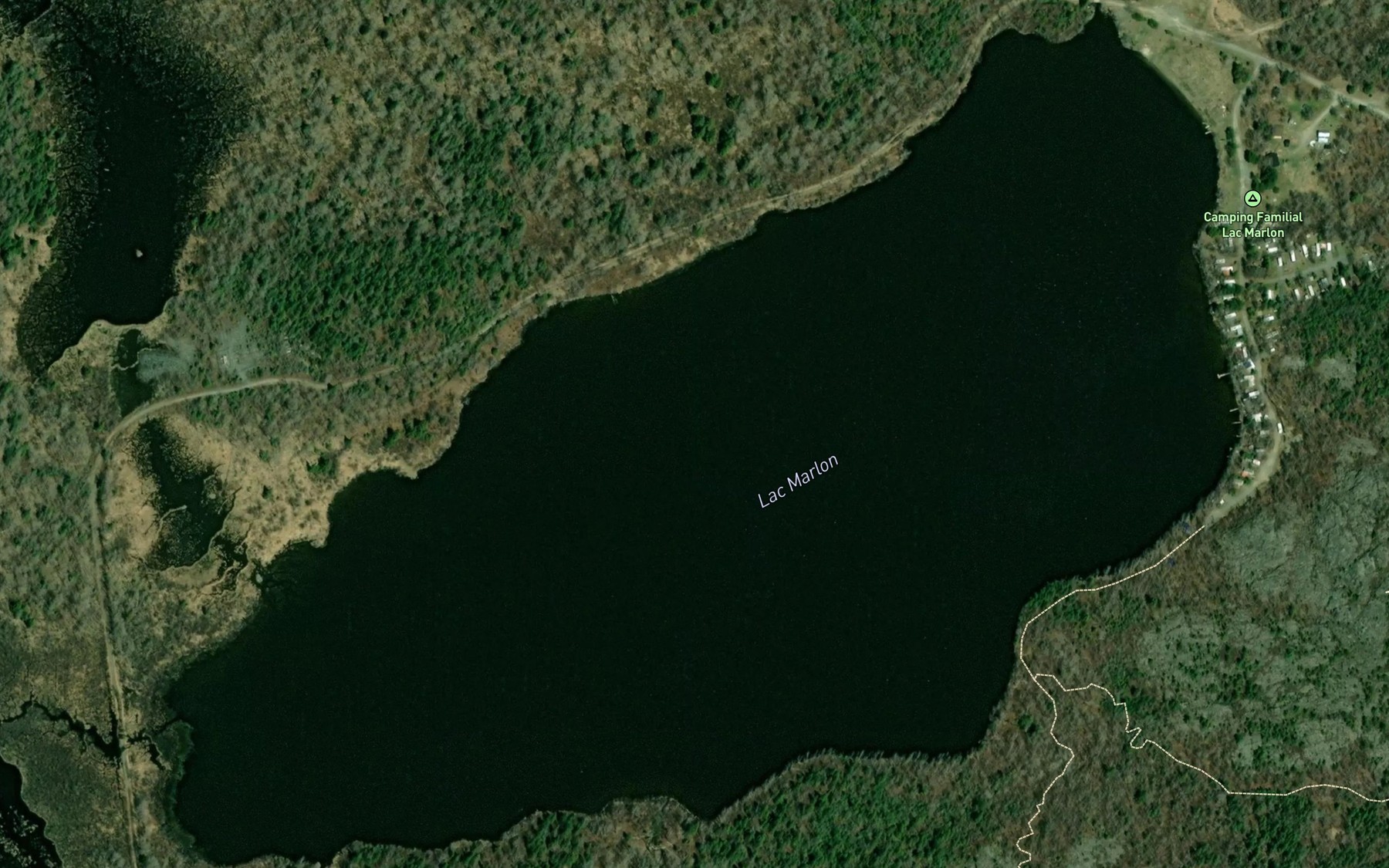 Satellite map of the Lac Marlon