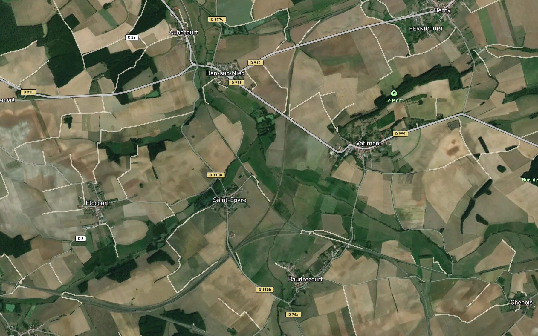 Satellite map of the Rotte