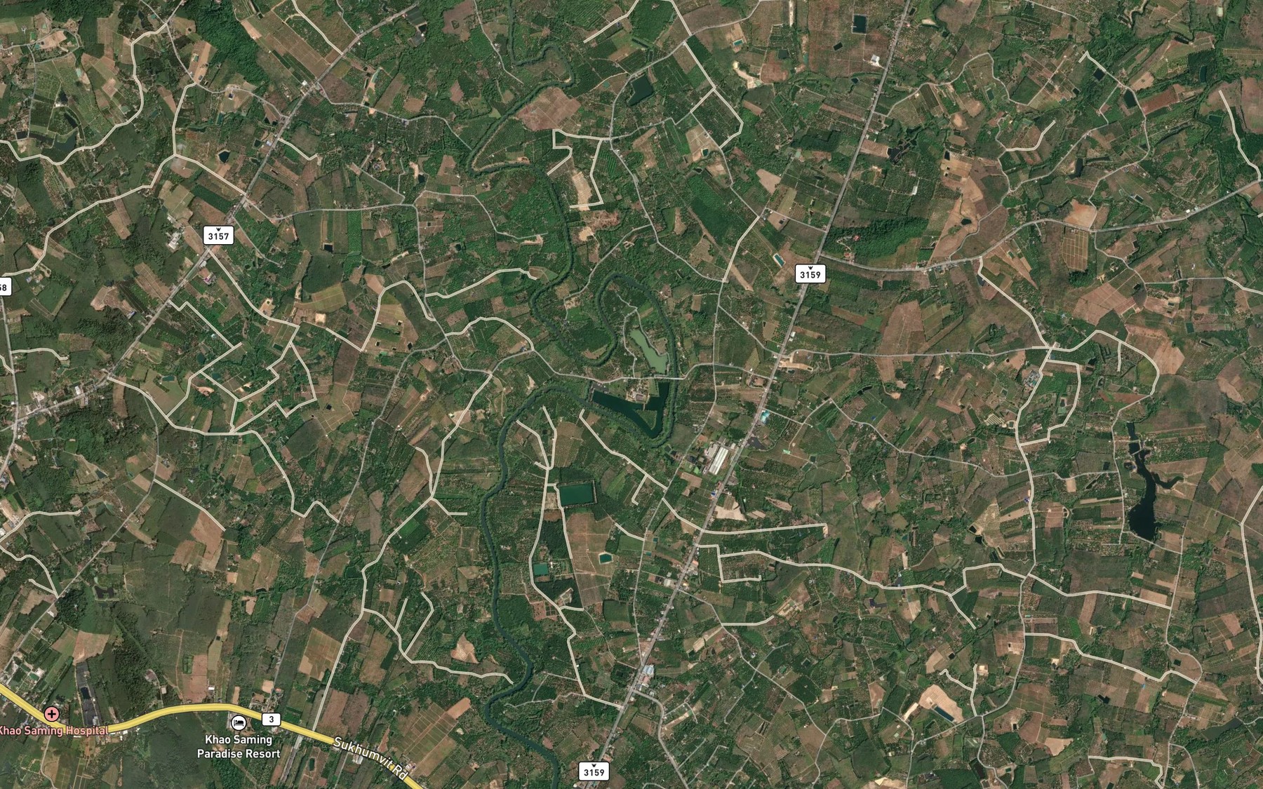 Satellite map of the Sa Kep Nam Ban Bamron