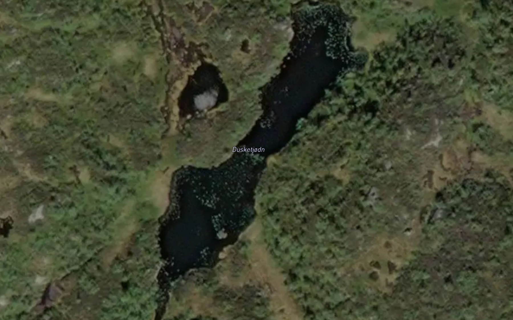 Satellite map of the Dusketjodn