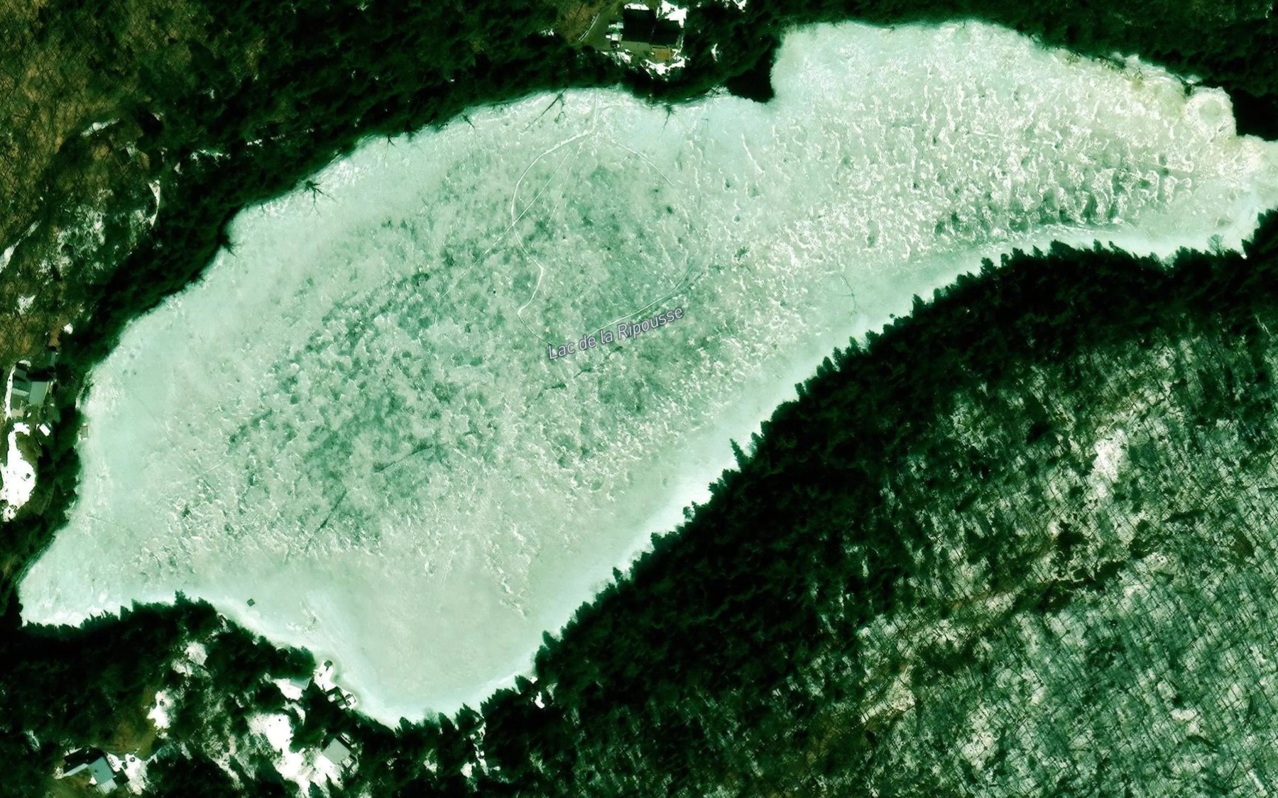 Satellite map of the Lac de la Ripousse