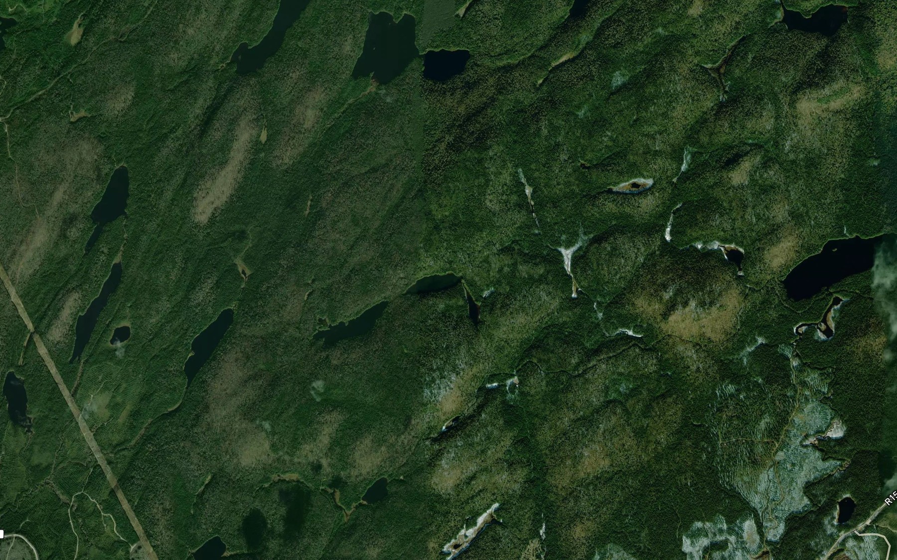 Satellite map of the Lac Manitou