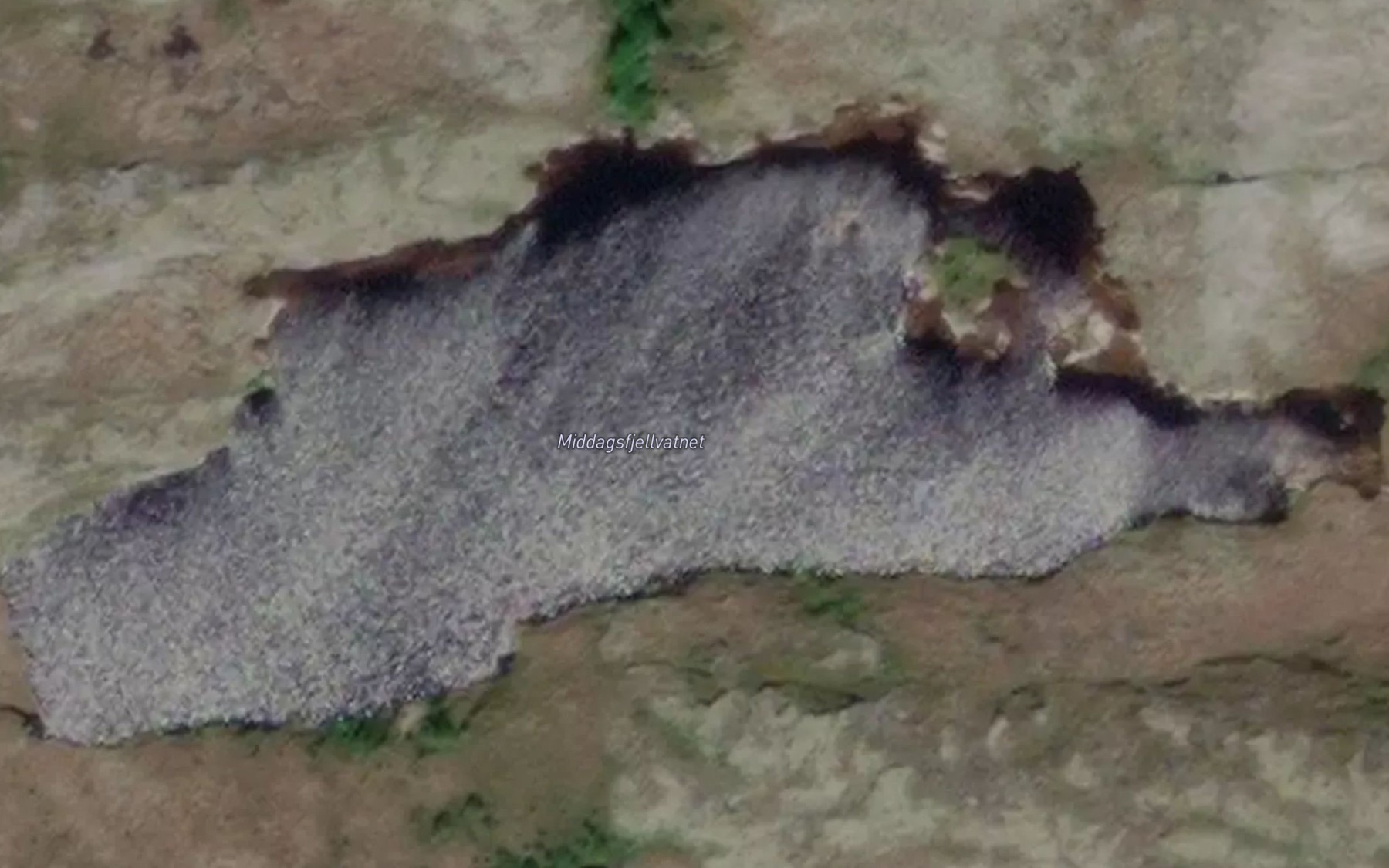Satellite map of the Middagsfjellvatnet
