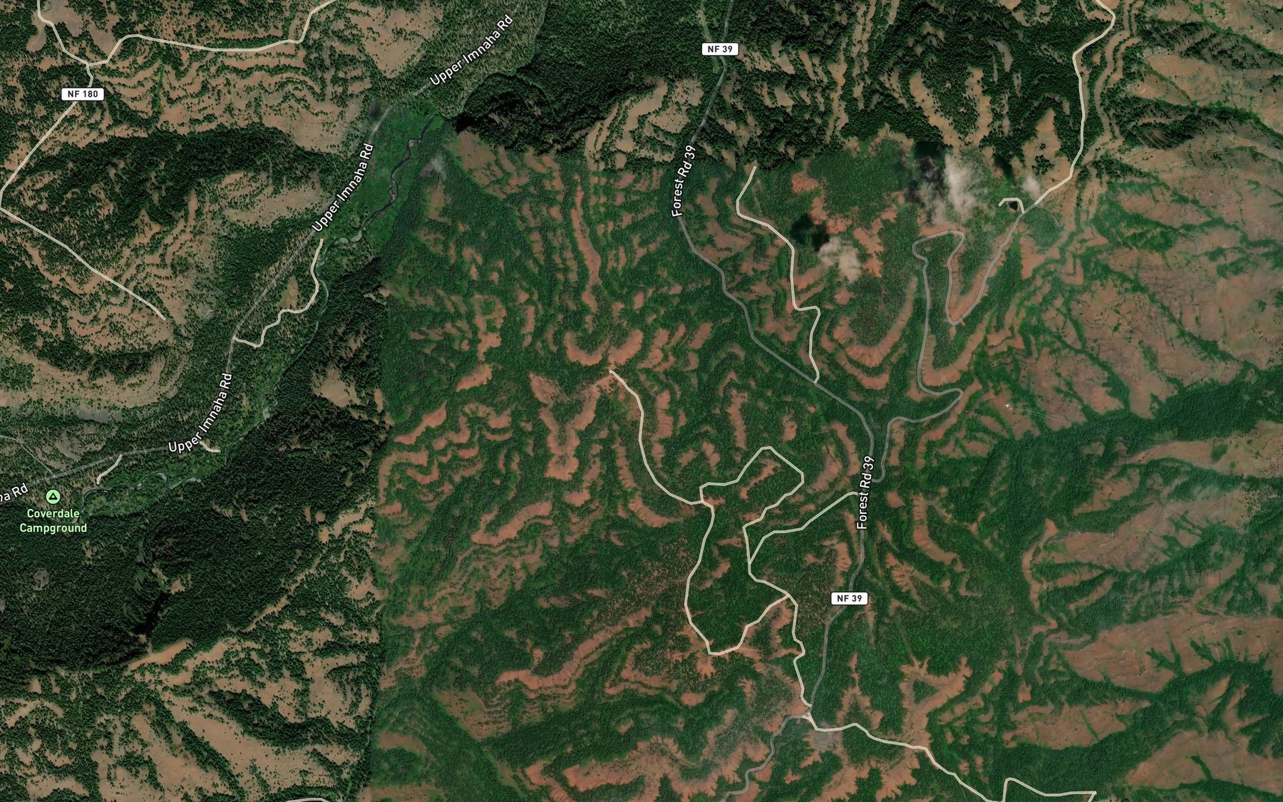 Satellite map of the Rock Spring
