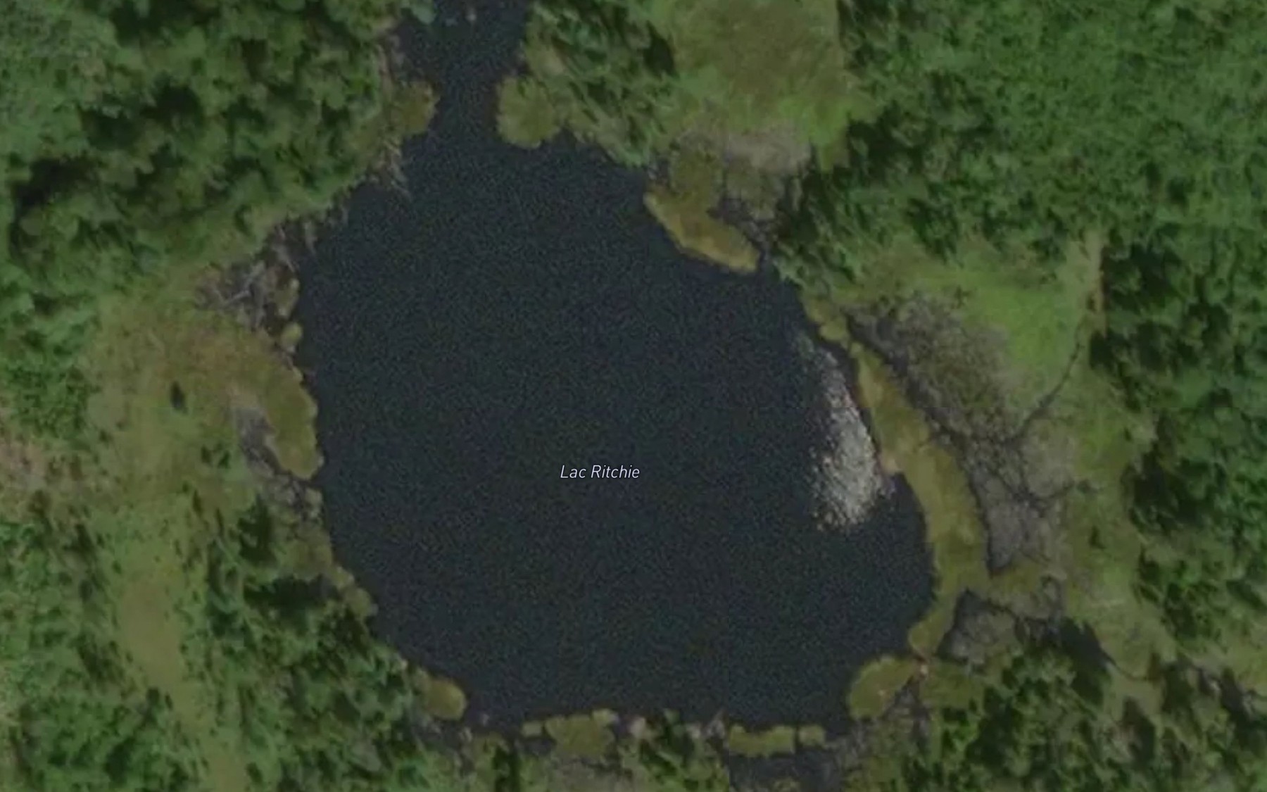 Satellite map of the Lac Ritchie