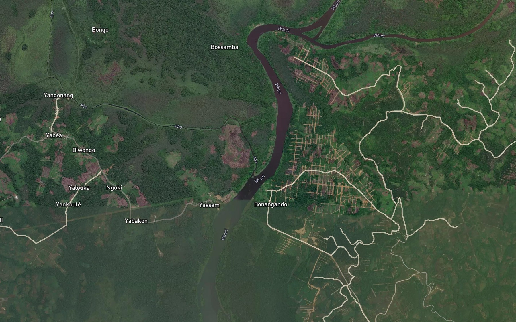 Satellite map of the Abo