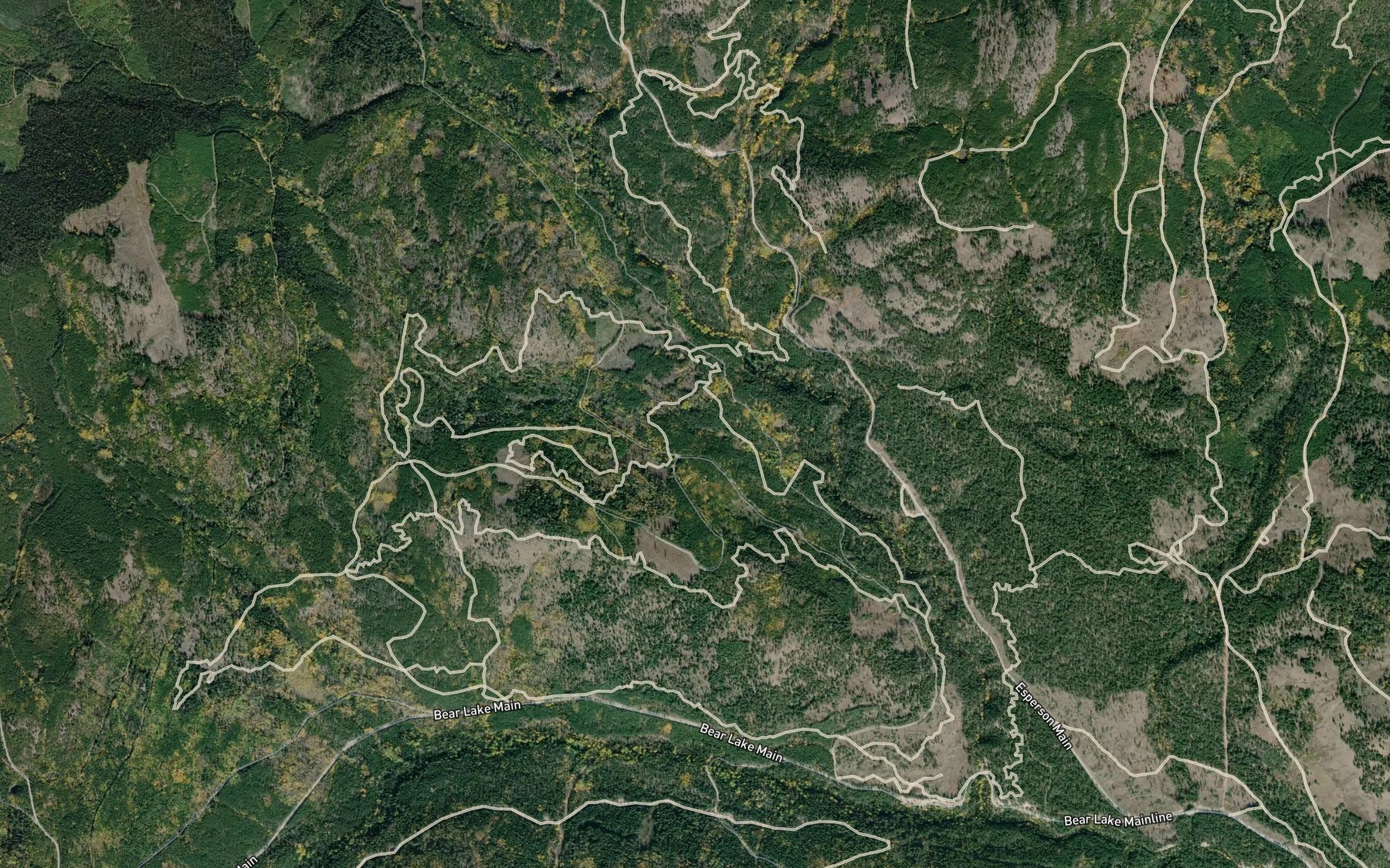 Satellite map of the Lean-to Creek