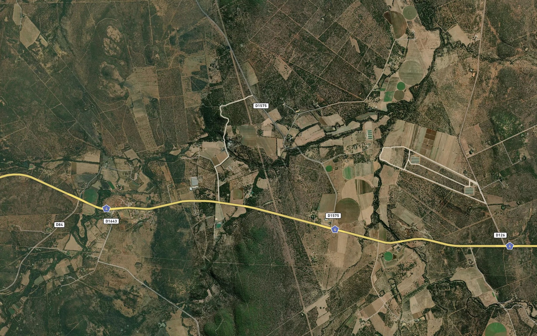 Satellite map of the Rooipoeierspruit