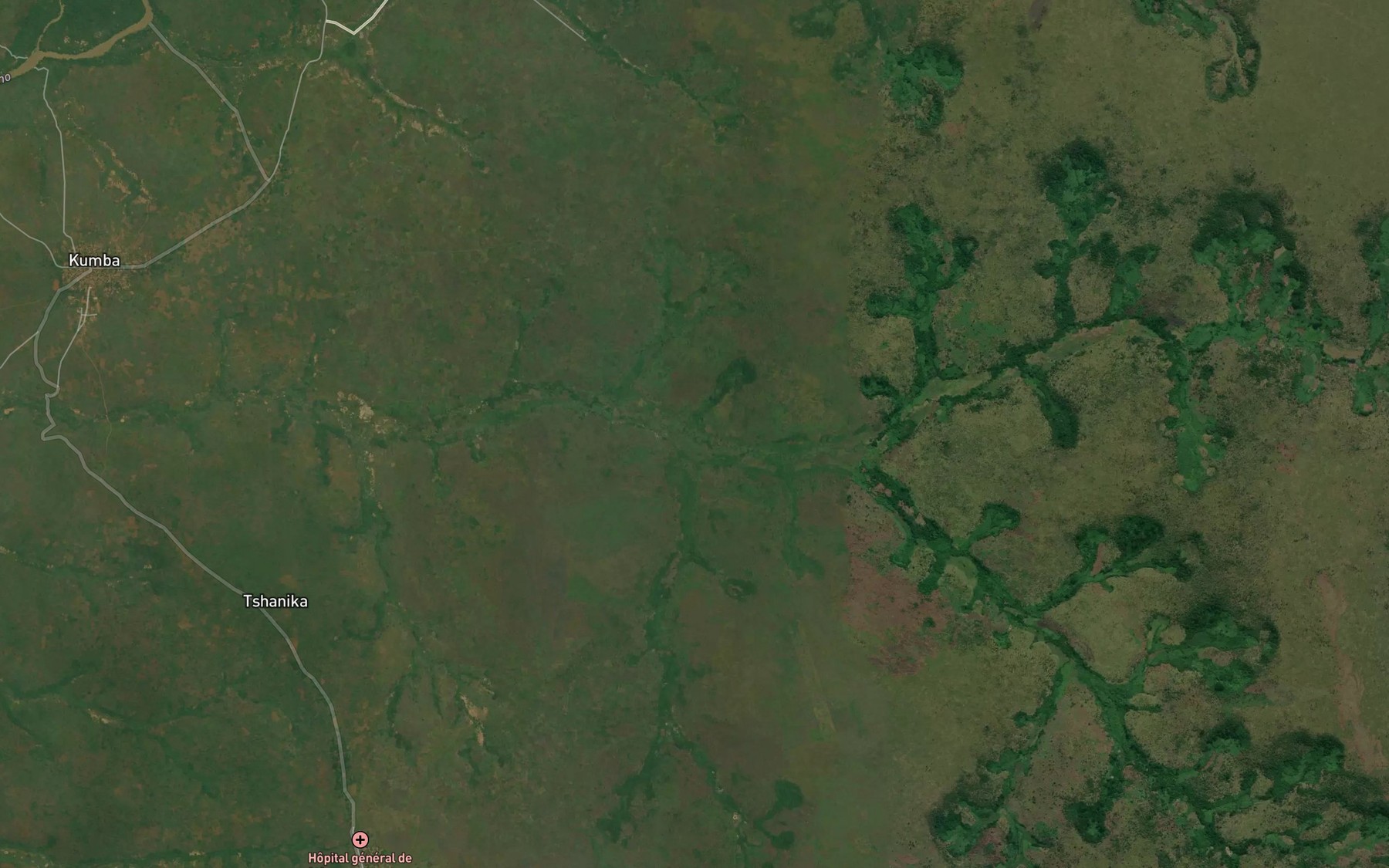 Satellite map of the Bunga