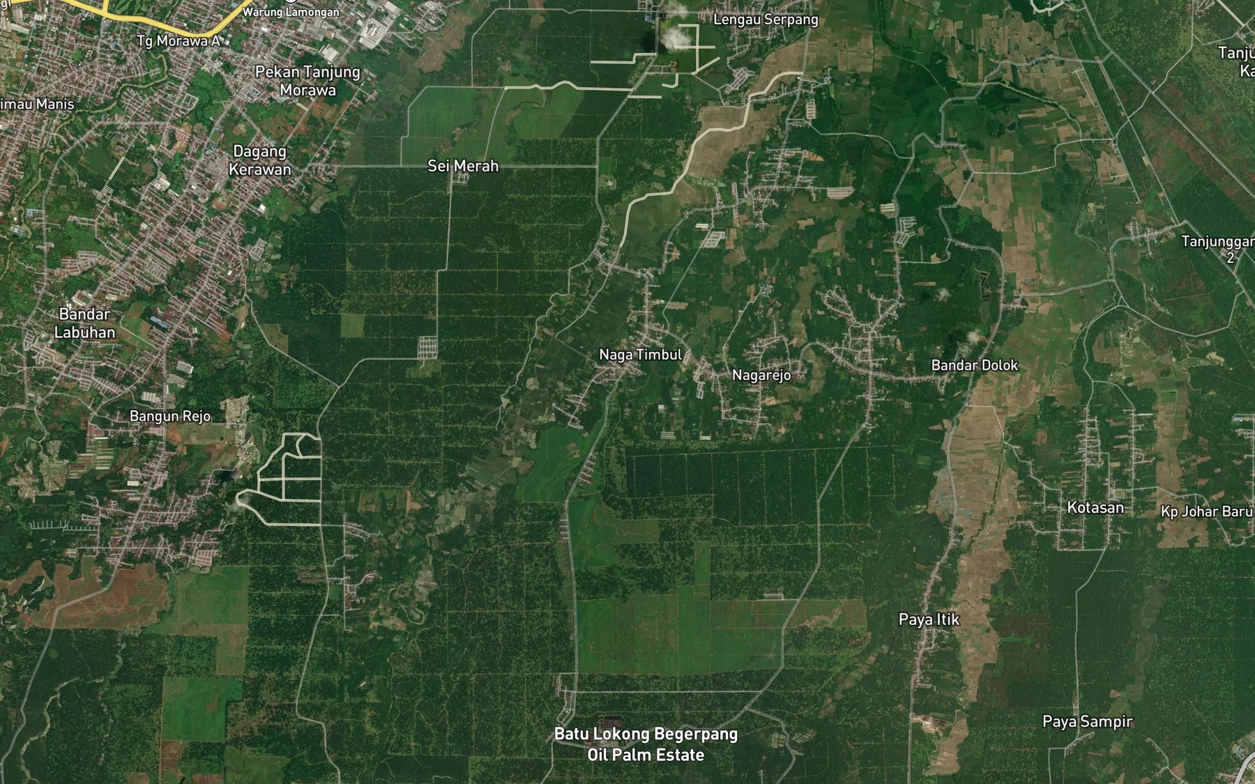 Satellite map of the Sungai Patah Kembiri