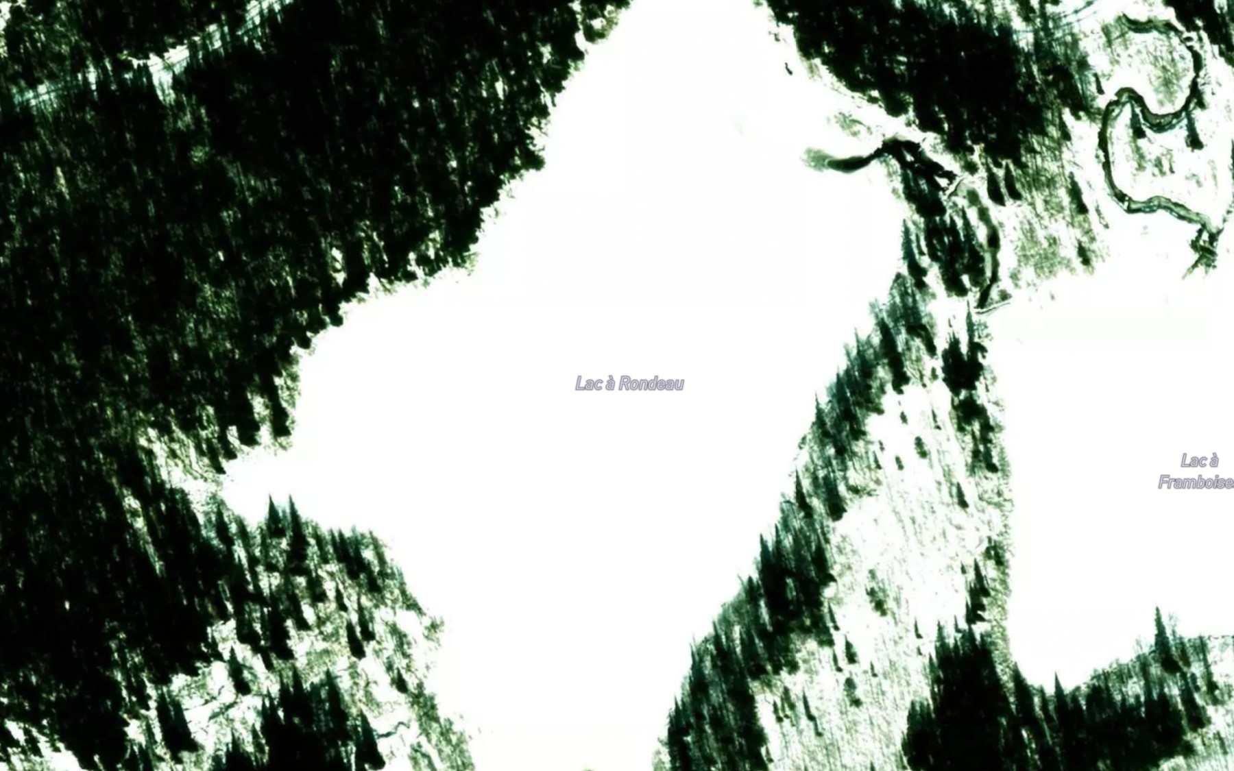 Satellite map of the Lac a Rondeau