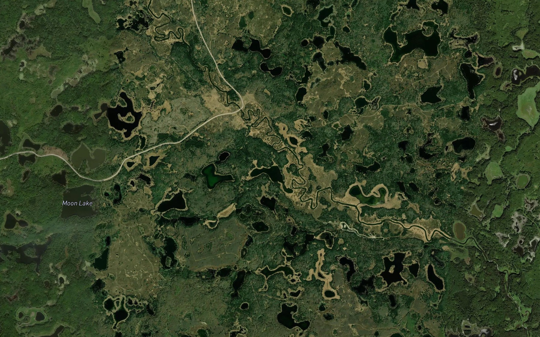 Satellite map of the Bay Lake