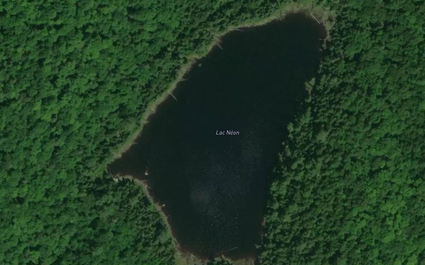 Satellite map of the Lac Neon