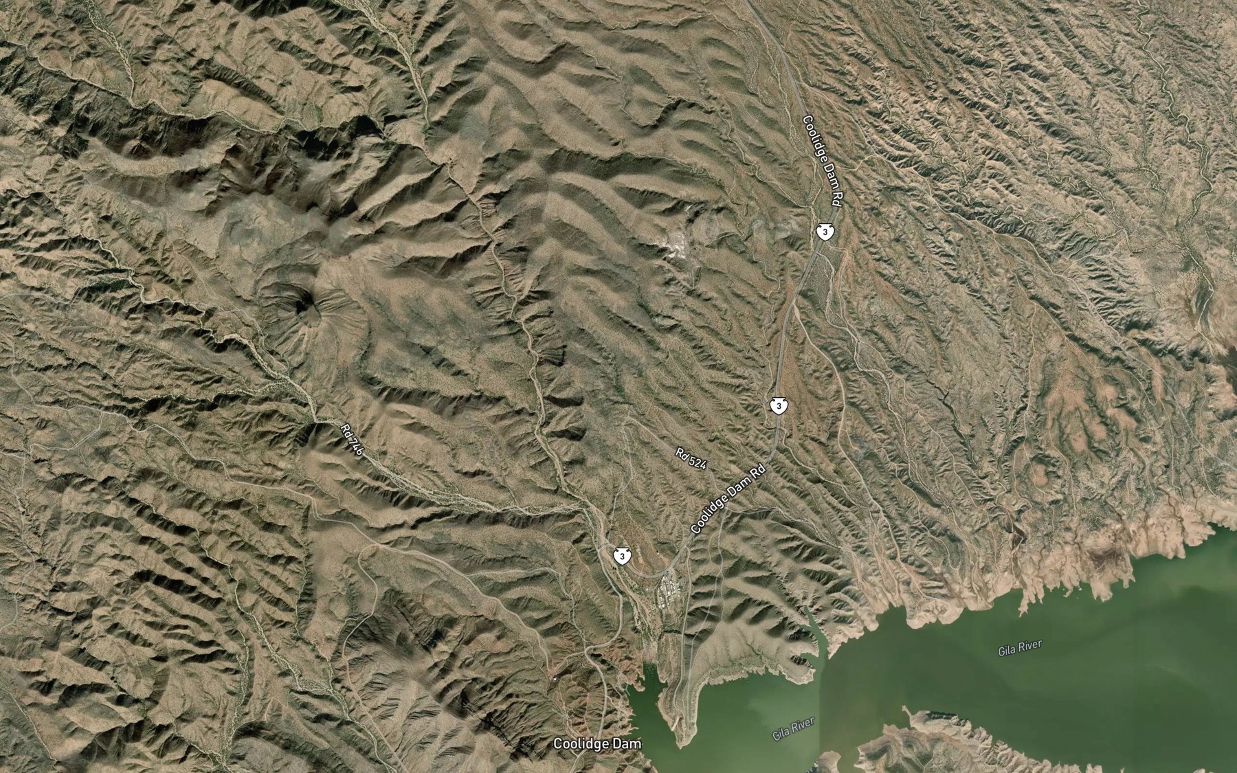 Satellite map of the Kidde Spring