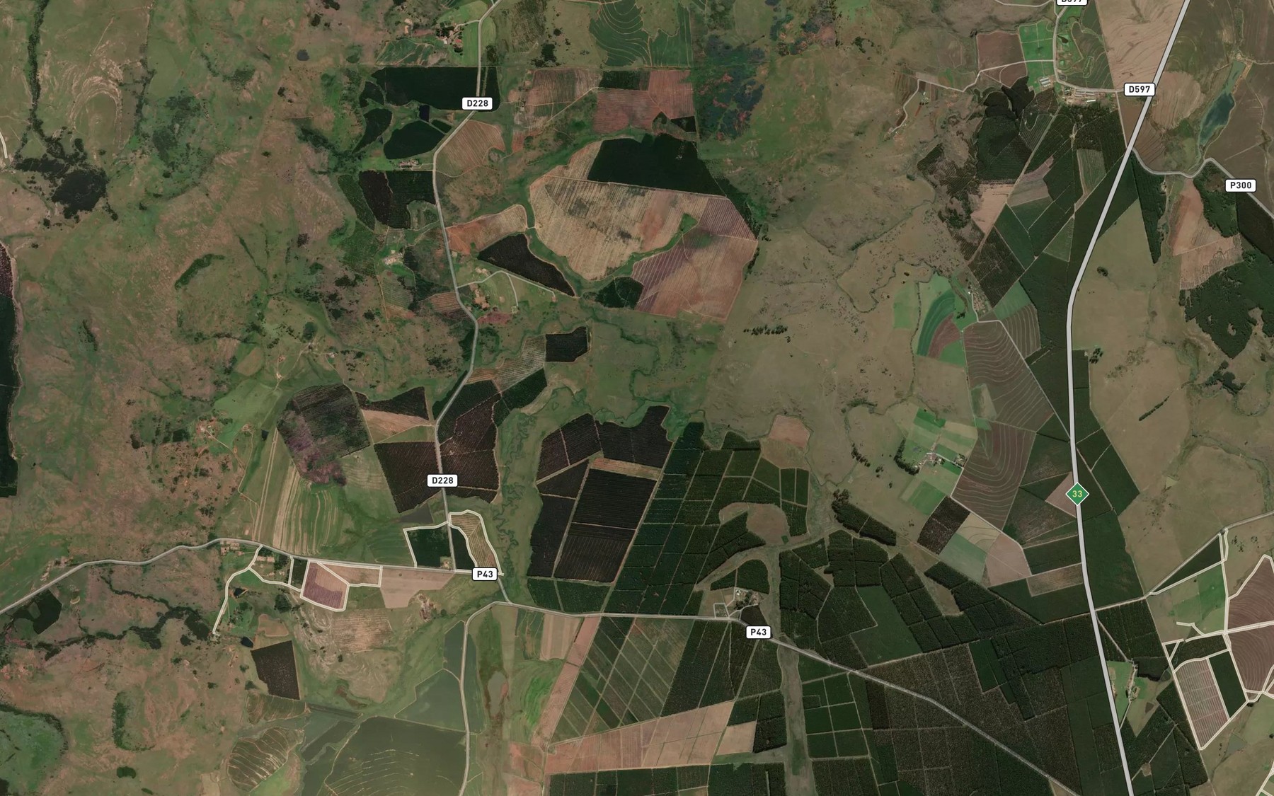 Satellite map of the Hlambamasoka