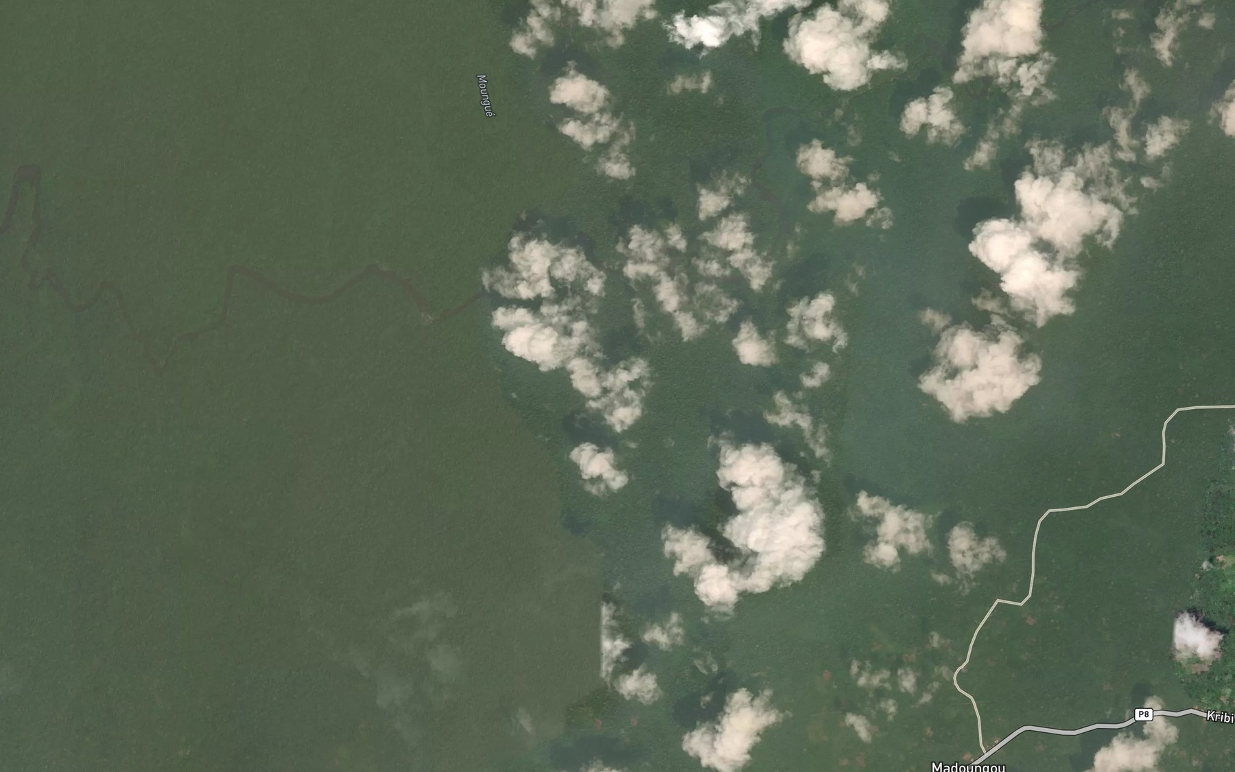 Satellite map of the Sambe