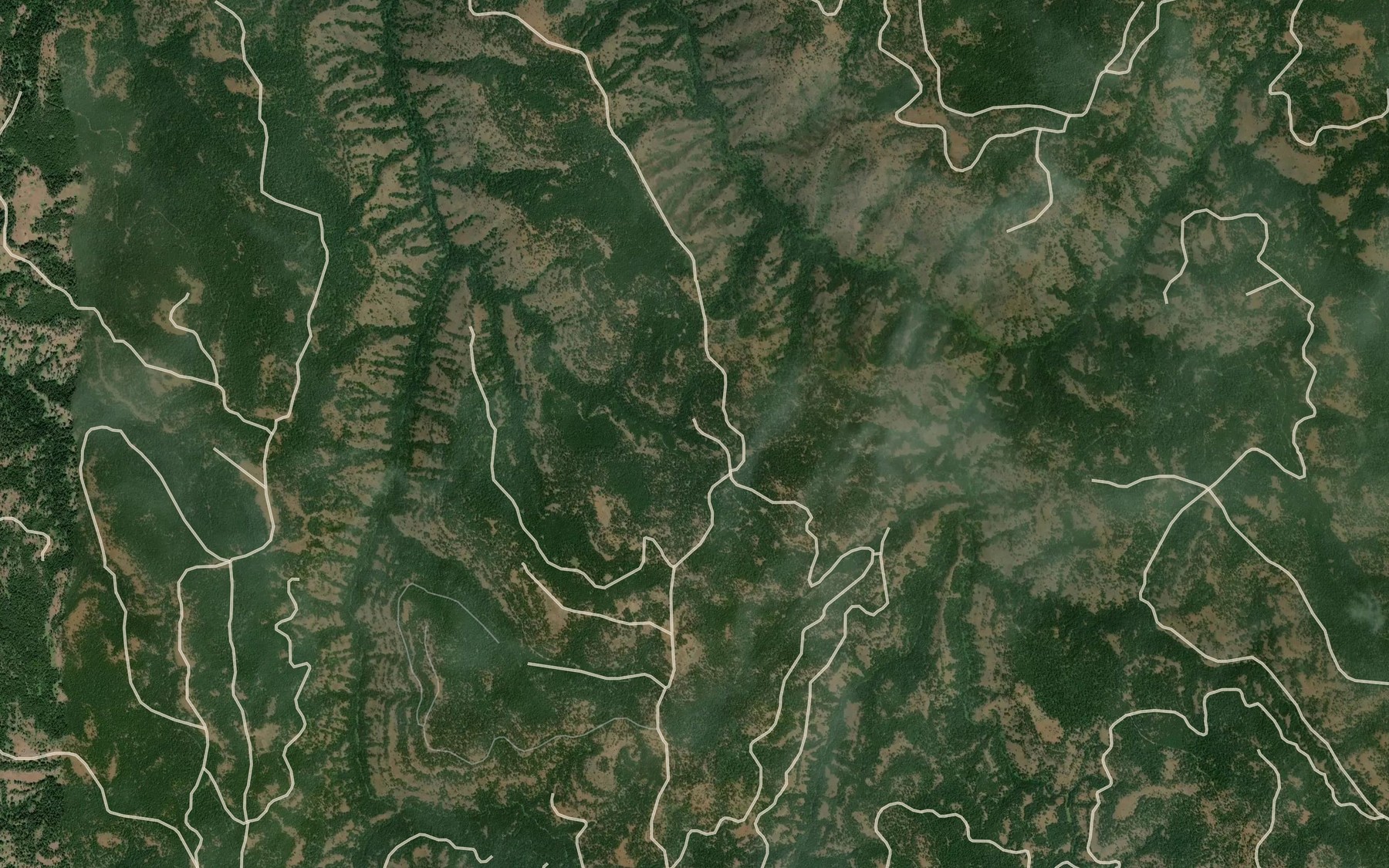 Satellite map of the McAlister Spring