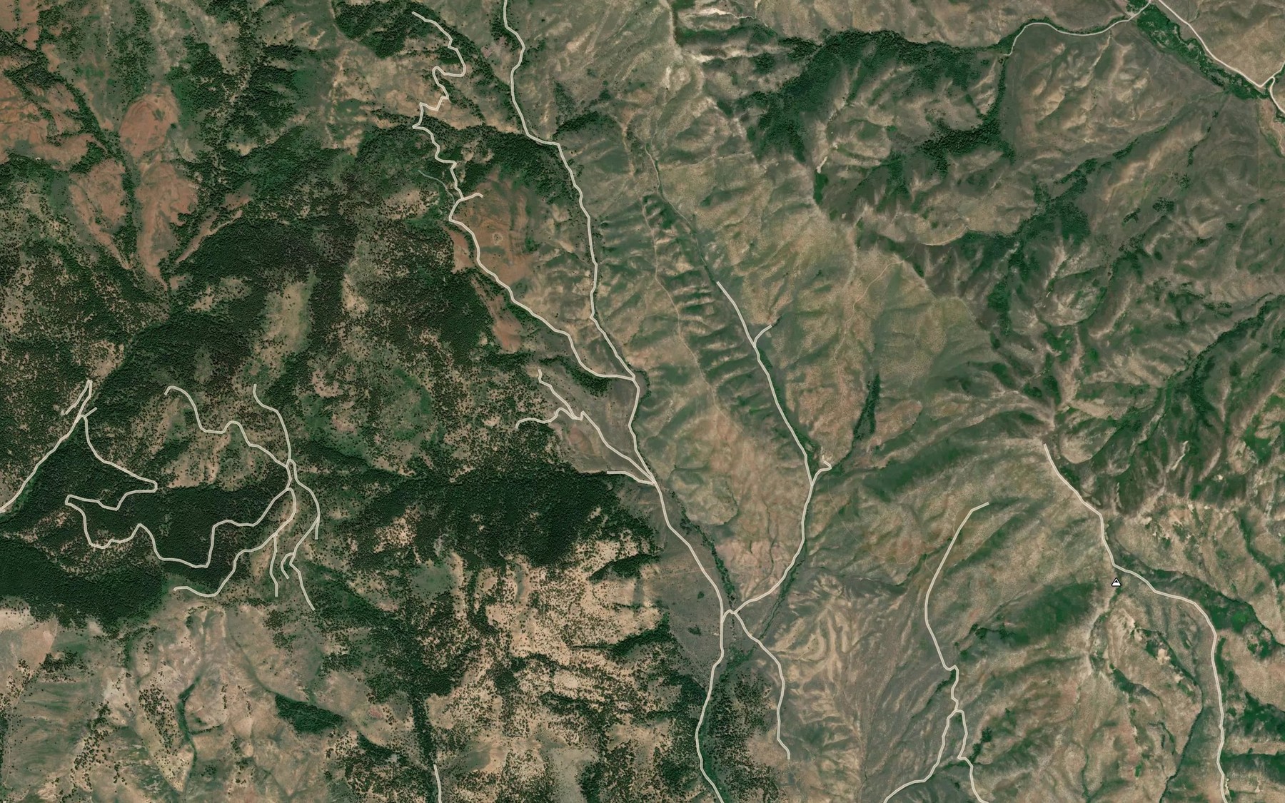 Satellite map of the Blowout Creek