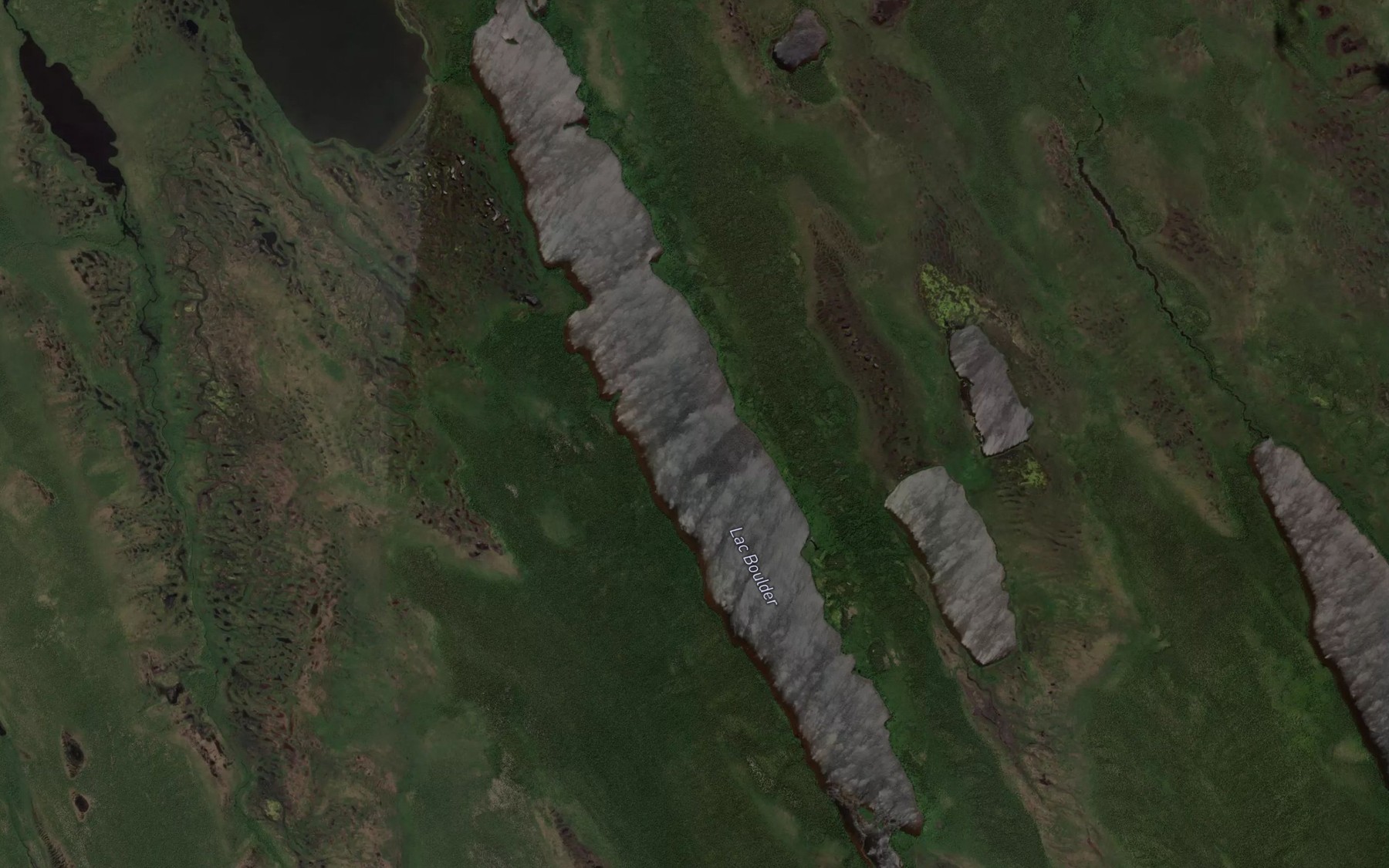 Satellite map of the Lac Boulder