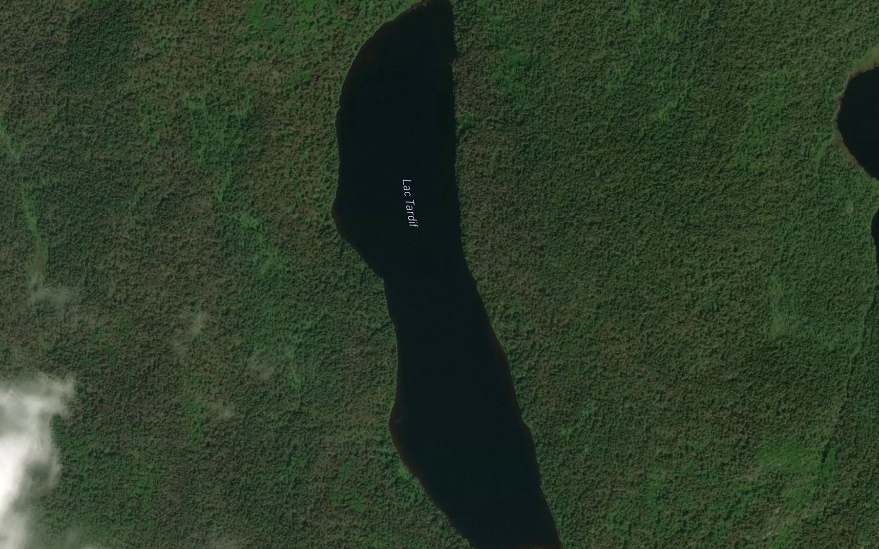 Satellite map of the Lac Tardif
