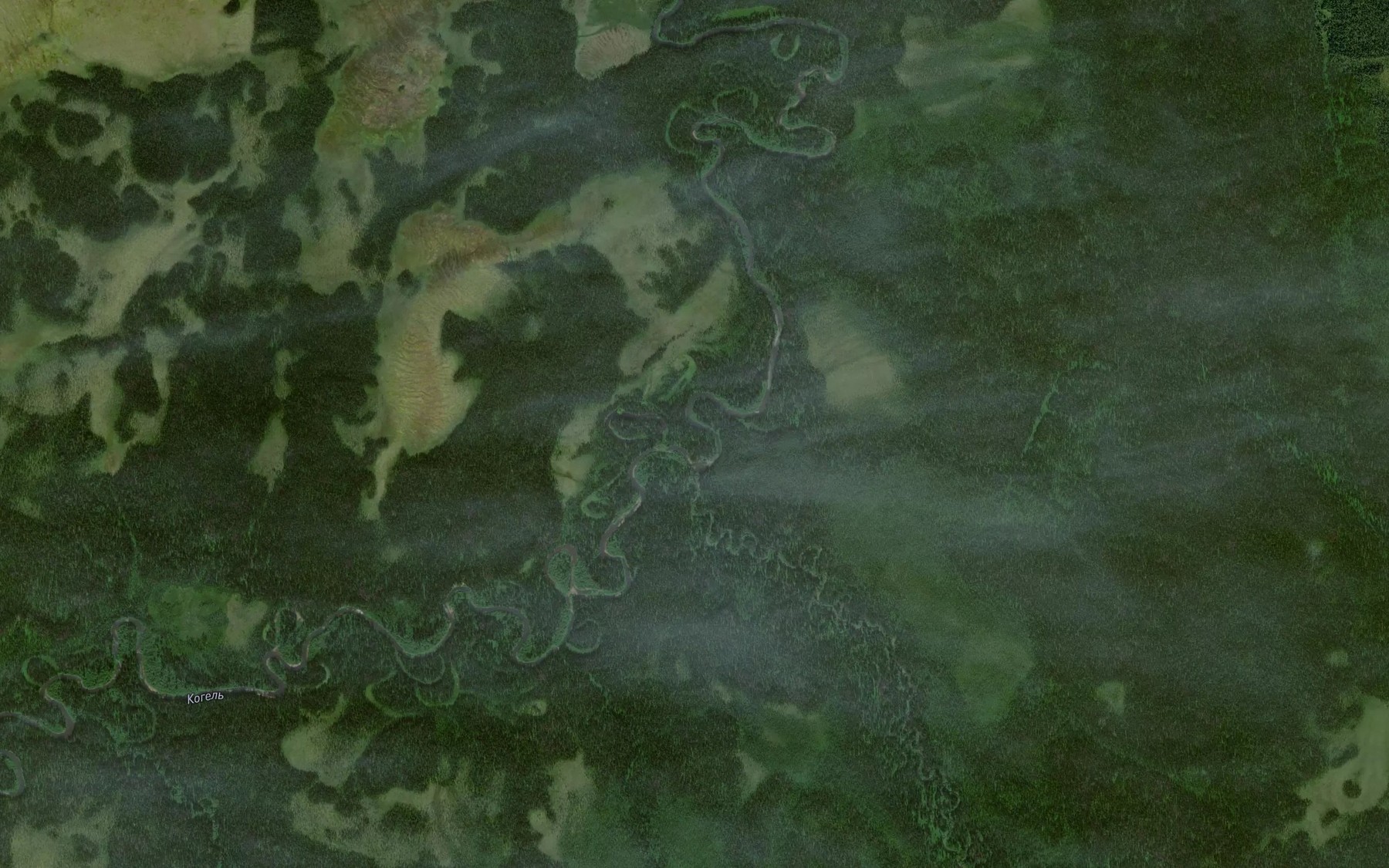 Satellite map of the Verkhniy Soch