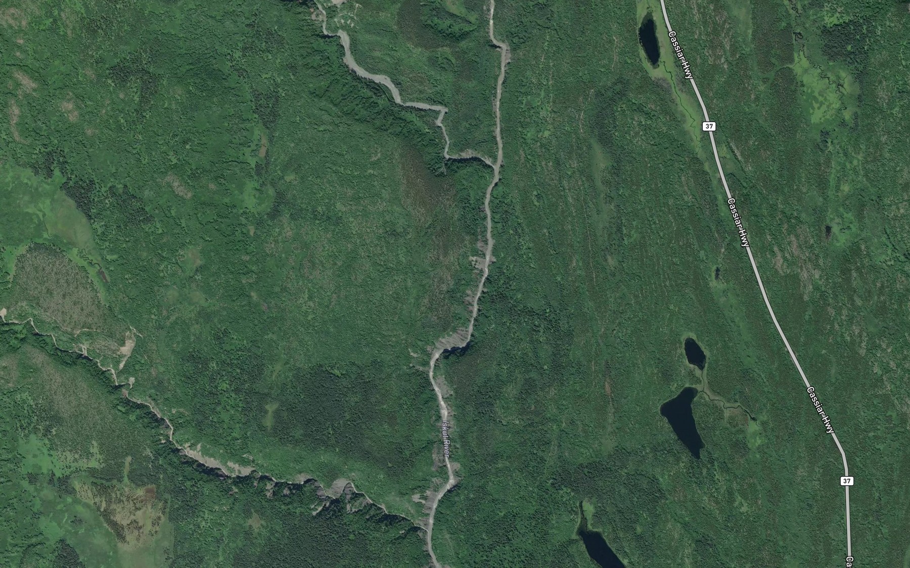 Satellite map of the Ball Creek