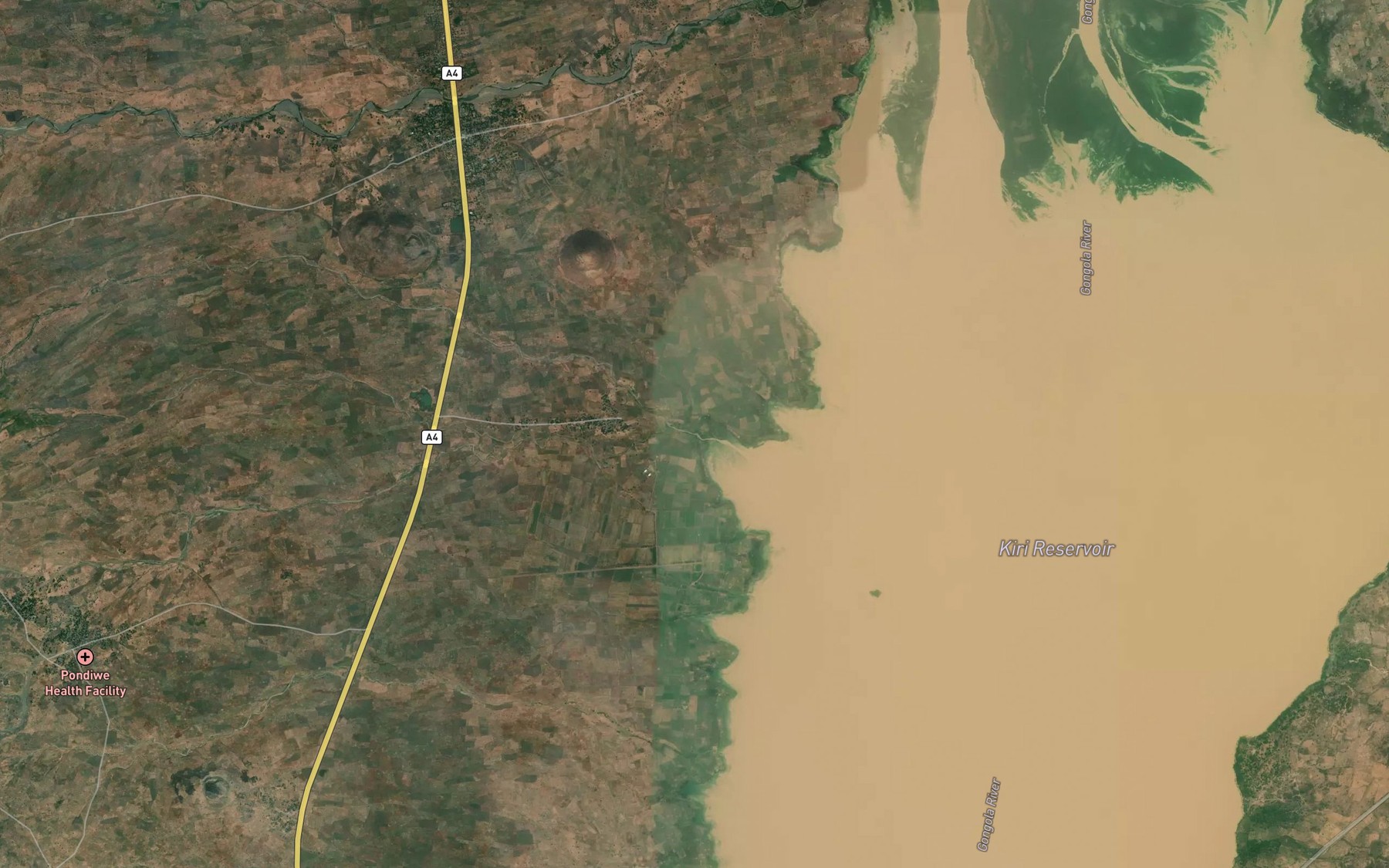 Satellite map of the Talum