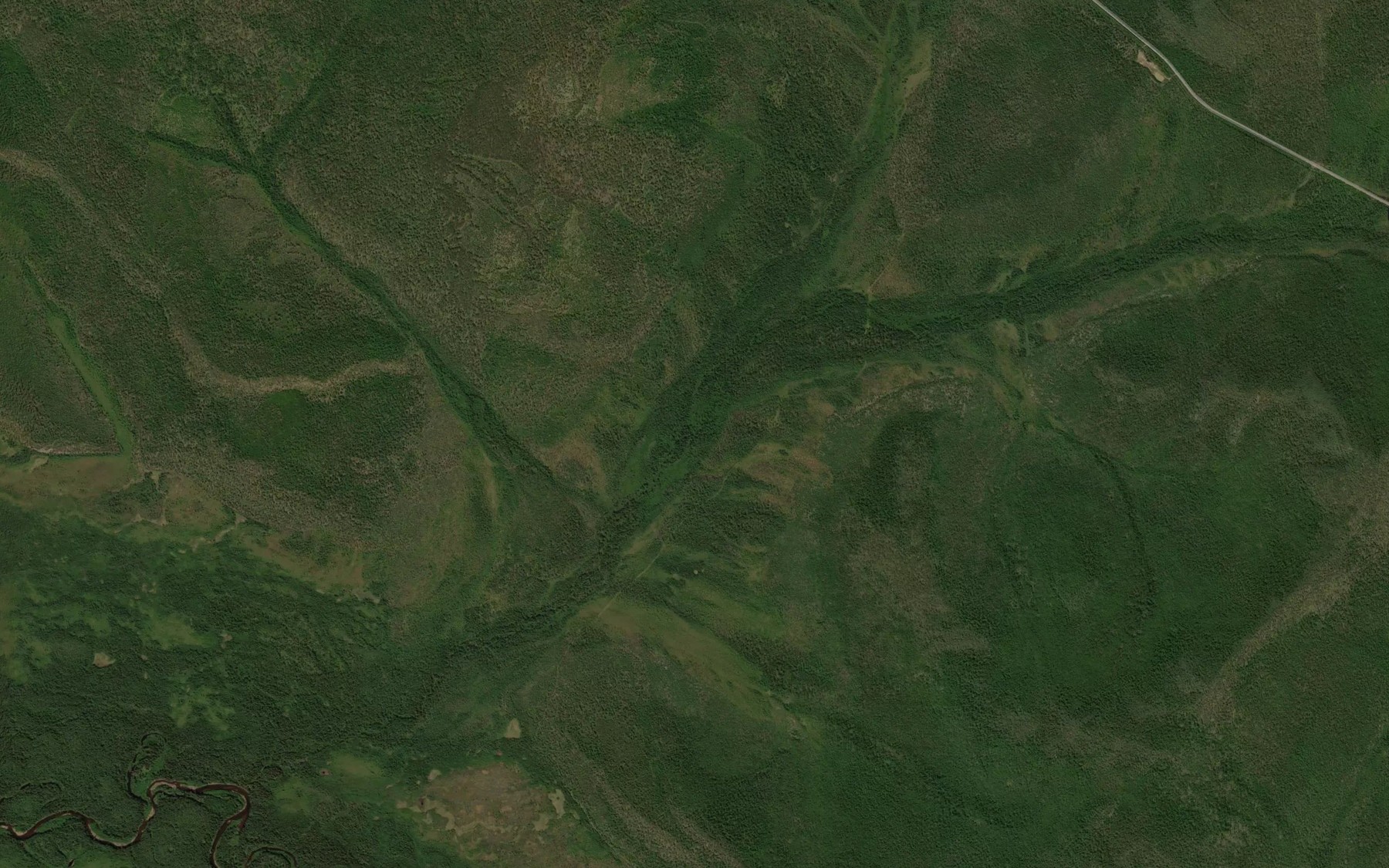 Satellite map of the Pravyy Ennikan